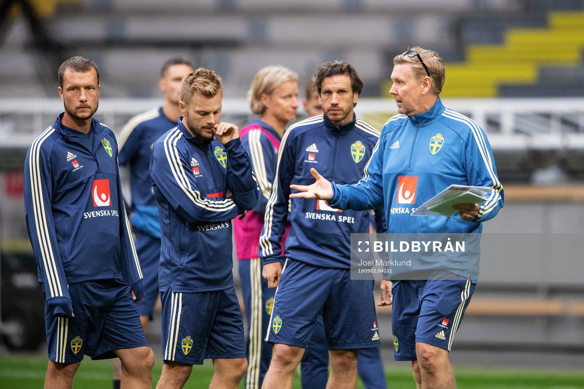 Jakob Johansson, Sebastian Larsson, Gustav Svensson and