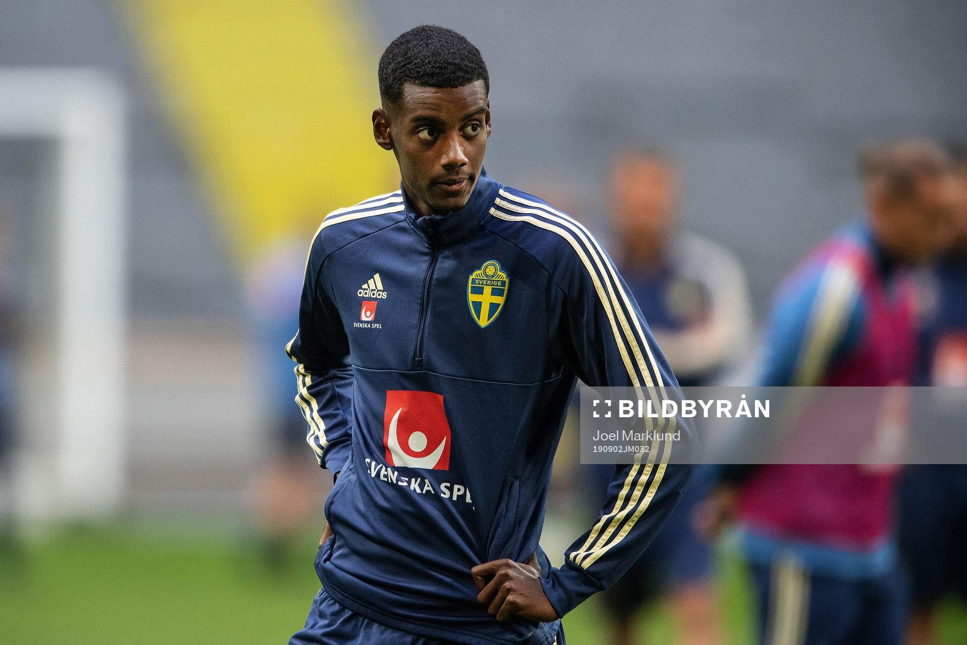 Alexander Isak of the Swedish national football team