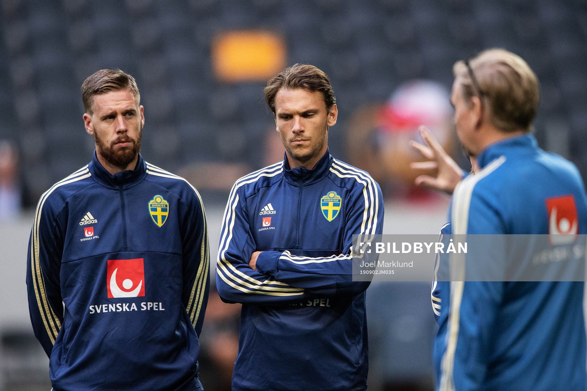 Pontus Jansson, Albin Ekdal and Peter Wettergren, assistant