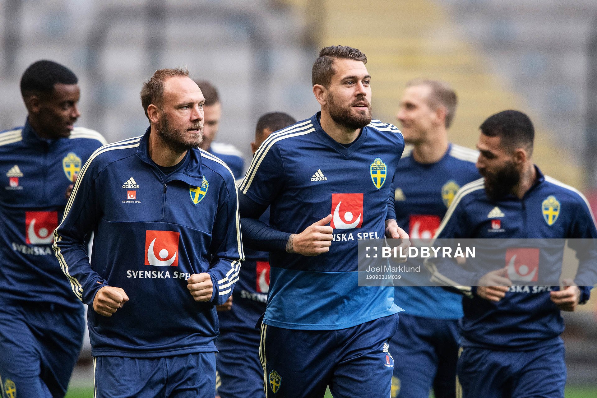 Andreas Granqvist and goalkeeper Kristoffer Nordfeldt of