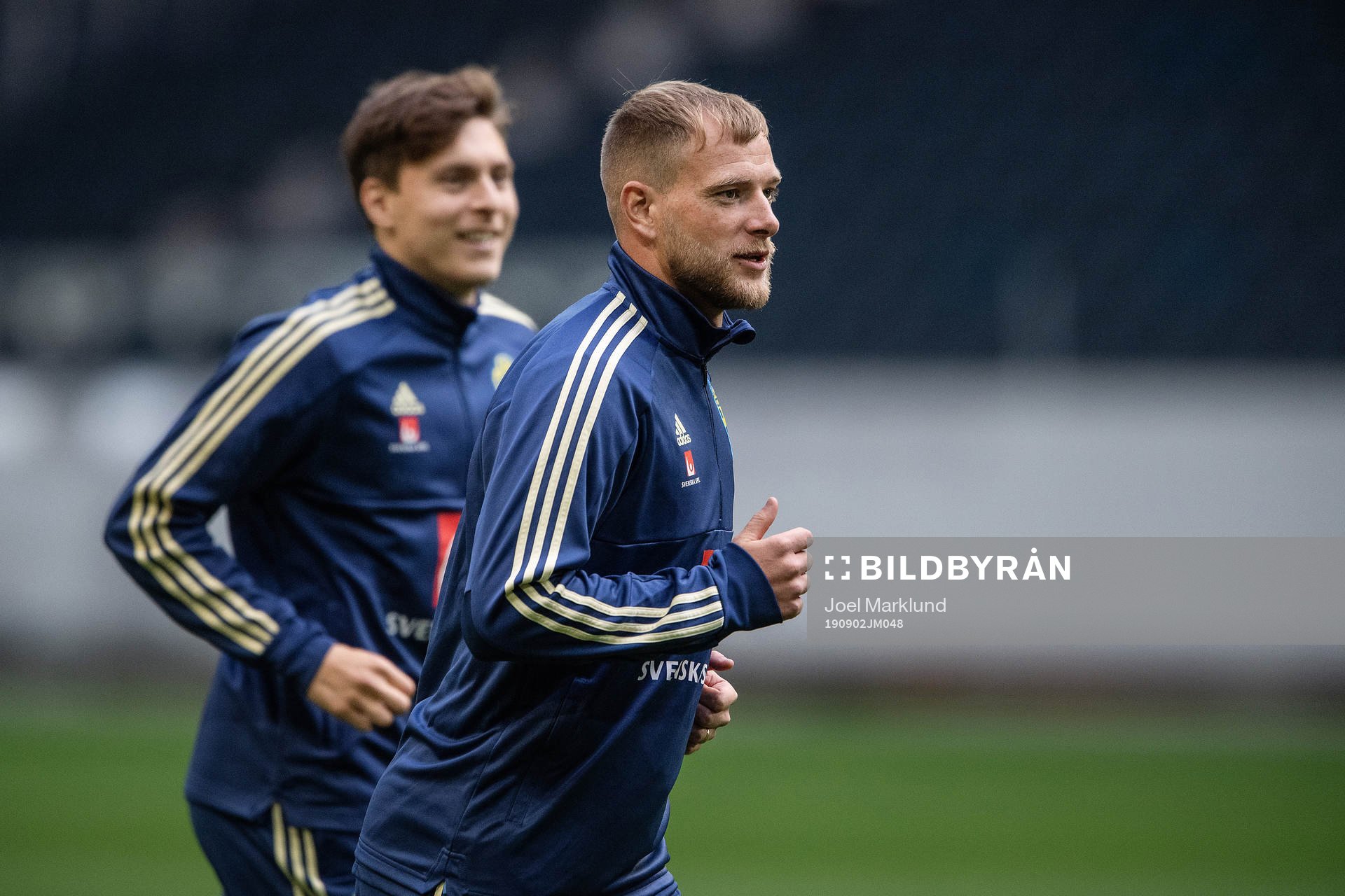 Victor Nilsson Lindelöf and John Guidetti of the Swedish