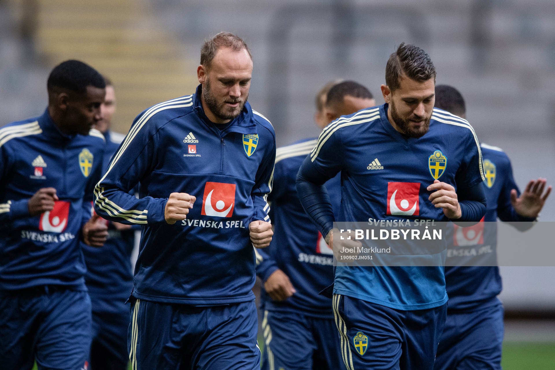 Andreas Granqvist and Kristoffer Nordfeldt of the Swedish