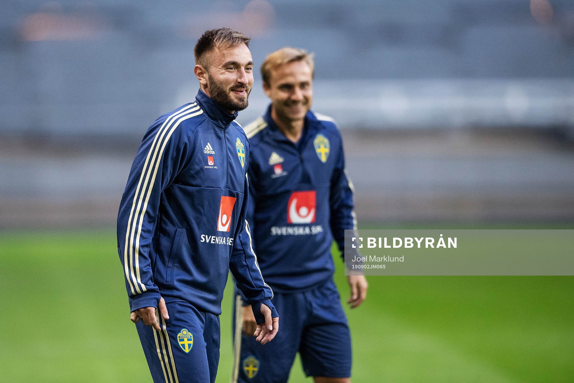 Muamer Tankovic and Pierre Bengtsson of the Swedish