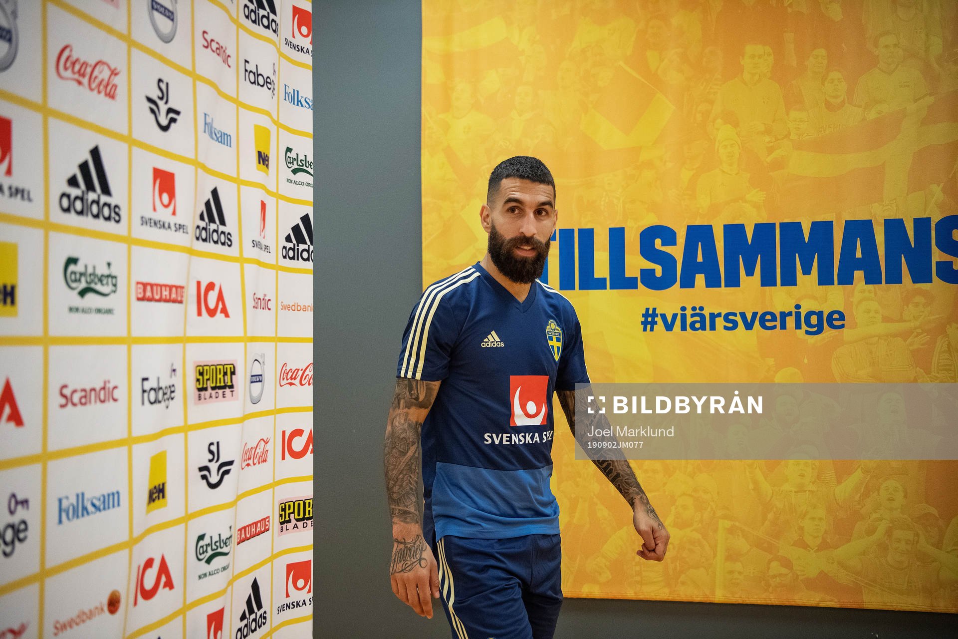Jimmy Durmaz of the Swedish national football team