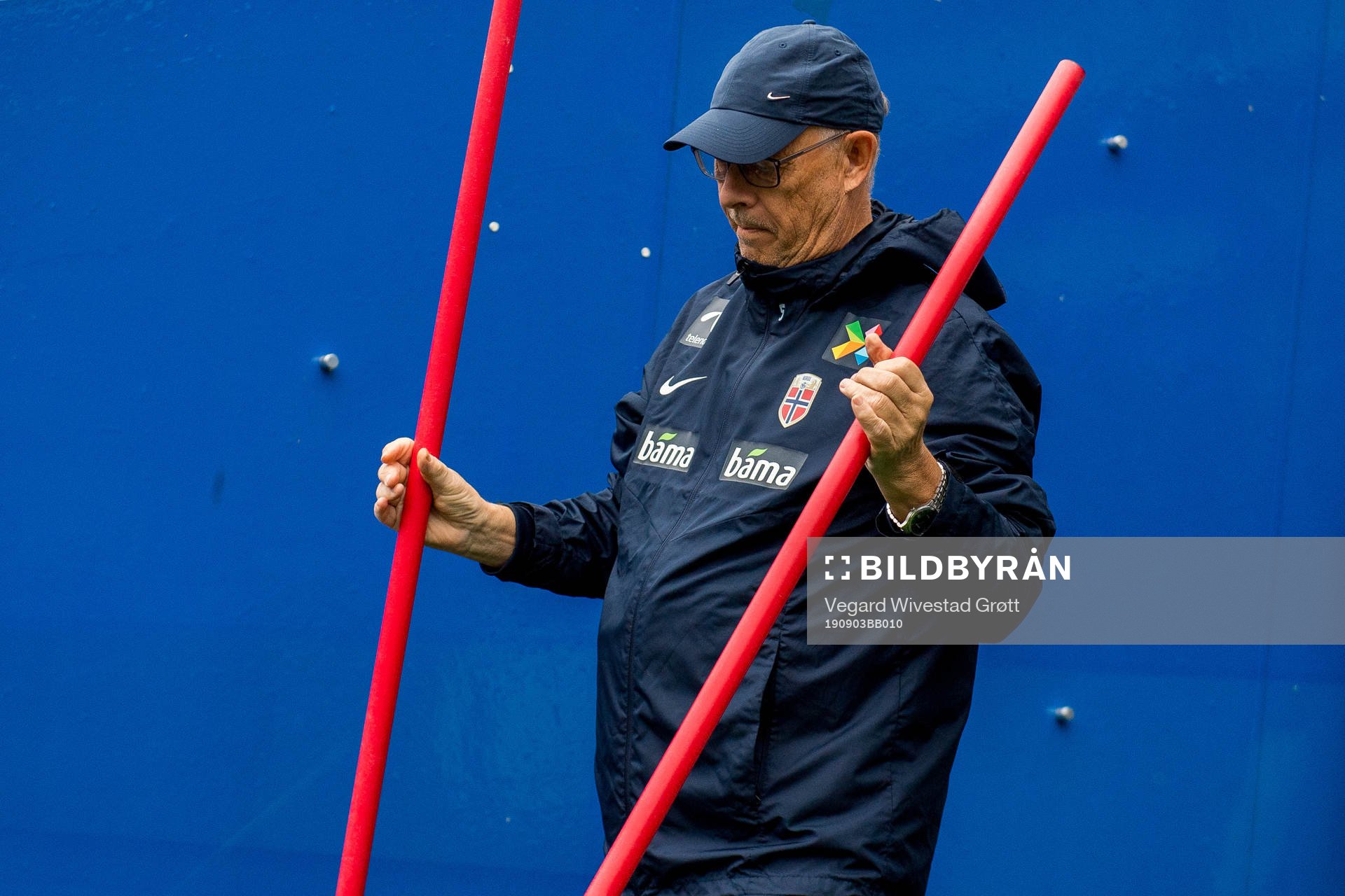 Lars Lagerbäck, head coach of Norway