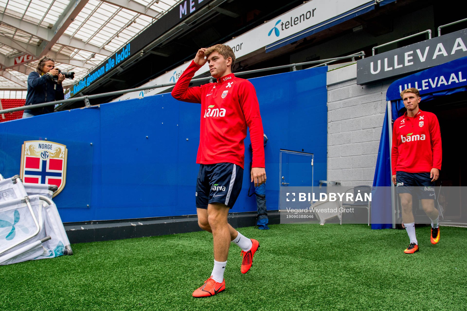 Philip Slørdahl of Norway ahead of a training session on September 3, 2019 in Oslo.