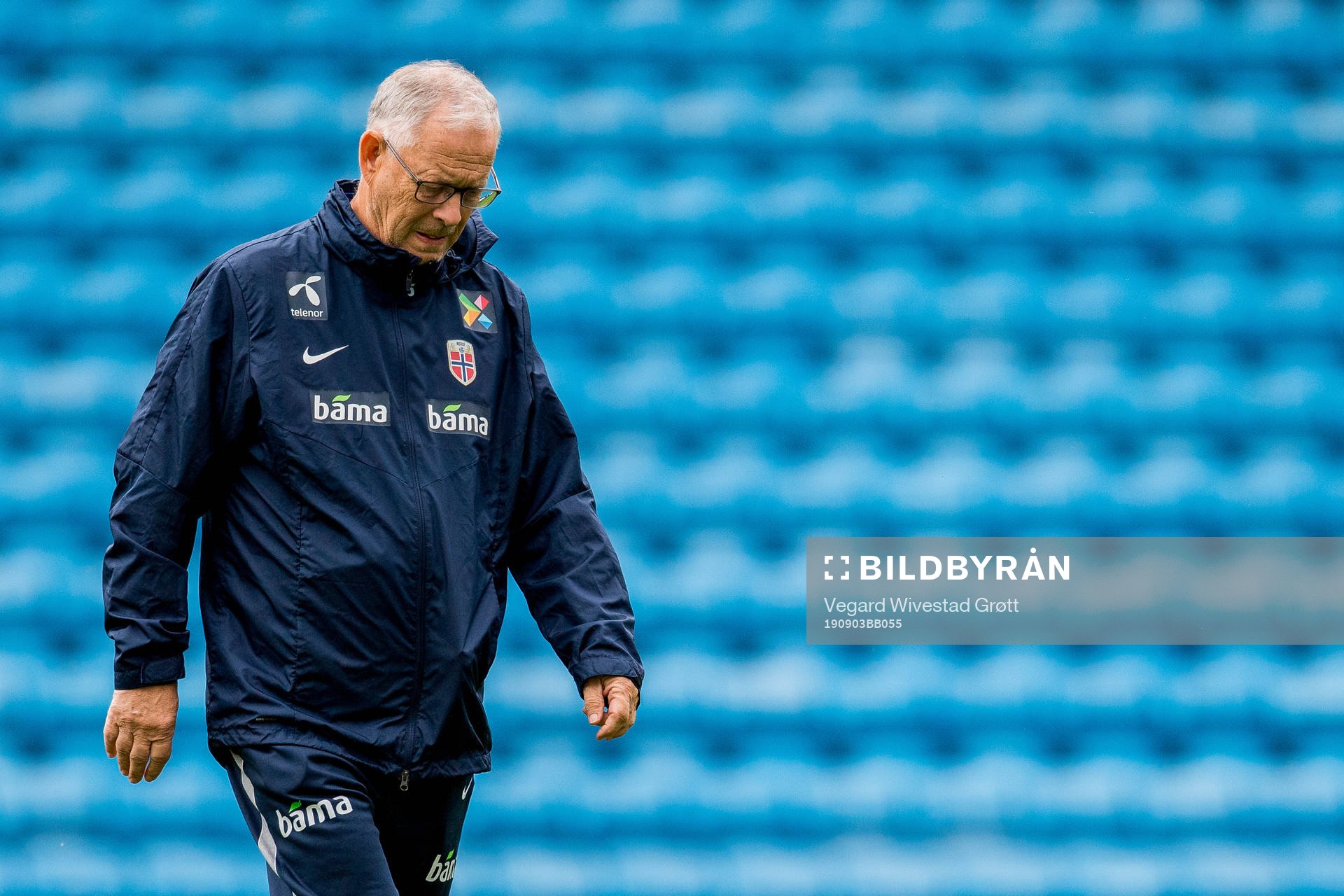 Lars Lagerbäck, head coach of Norway
