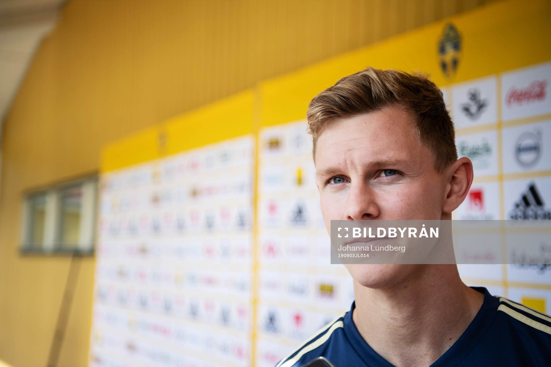 Emil Krafth of the Swedish national football team