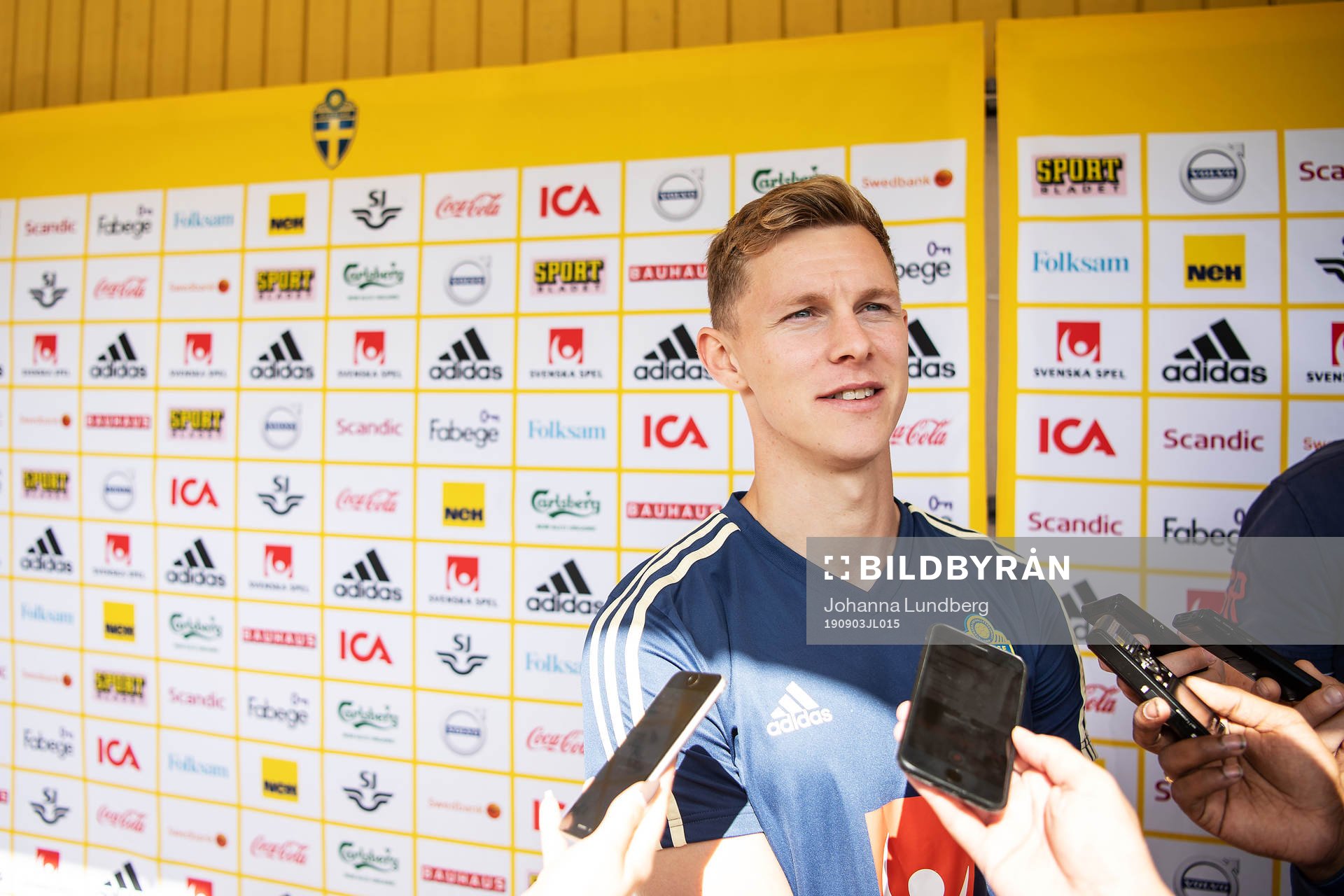Emil Krafth of the Swedish national football team
