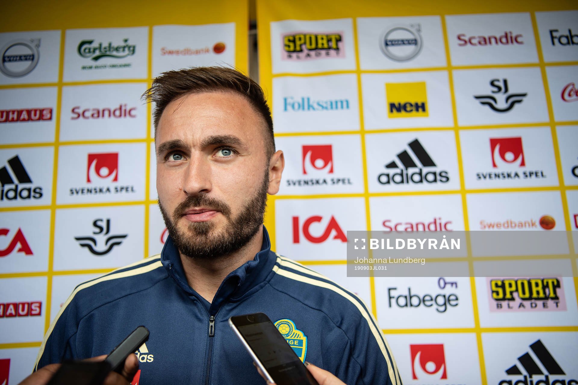 Muamer Tankovic of the Swedish national football team