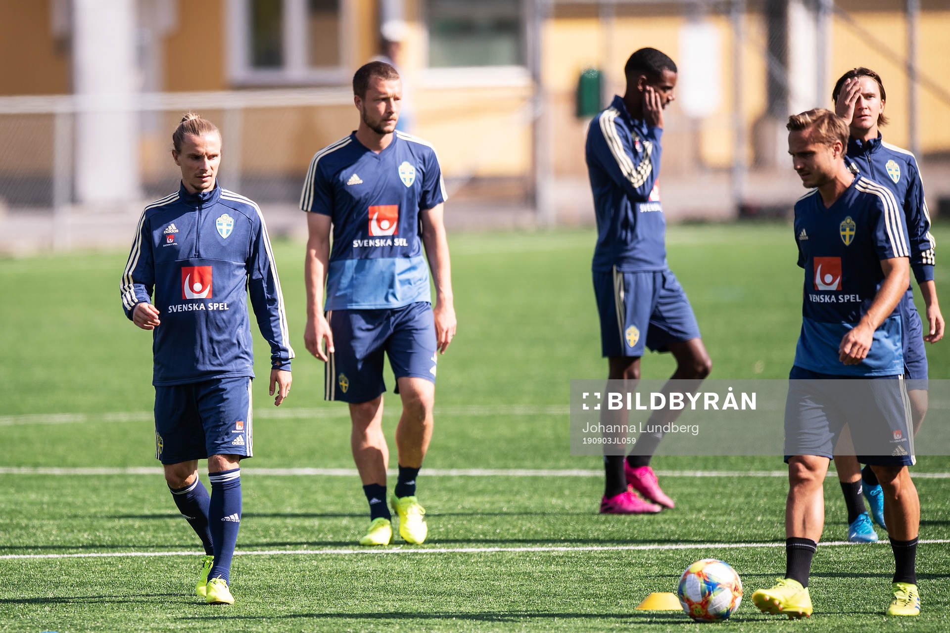 Niklas Hult, Jakob Johansson and Alexander Isak of the