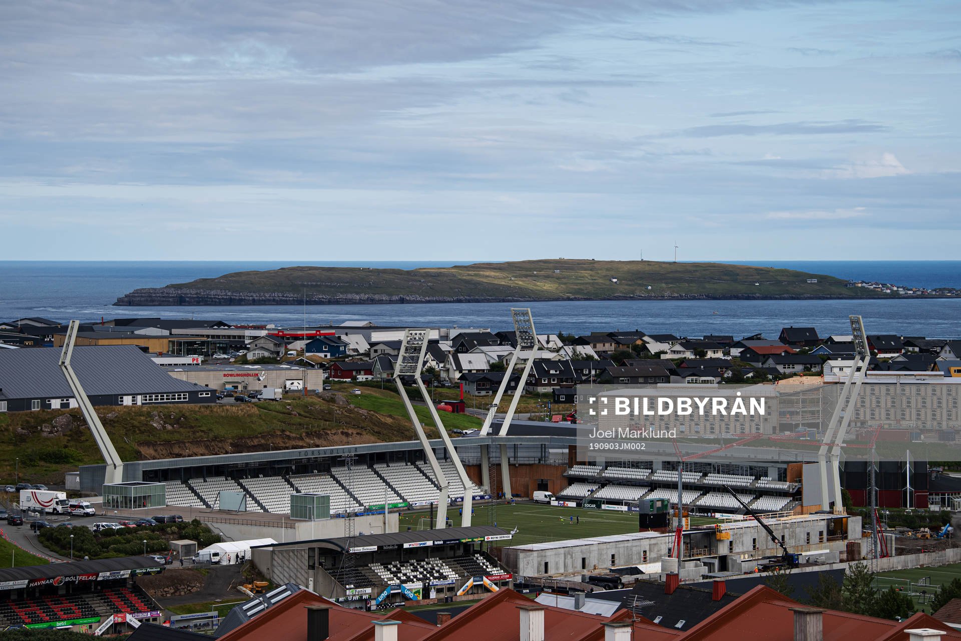 General view of Tórsvøllur Stadium where players of Faroe