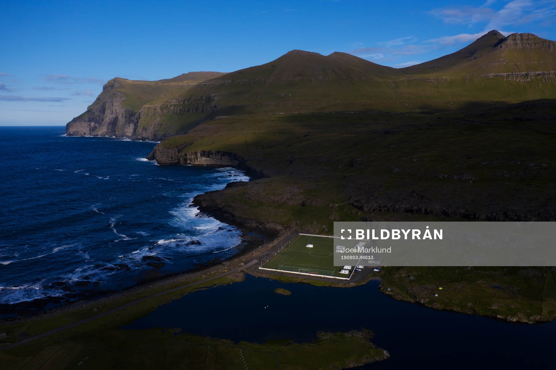 Caravans are parked