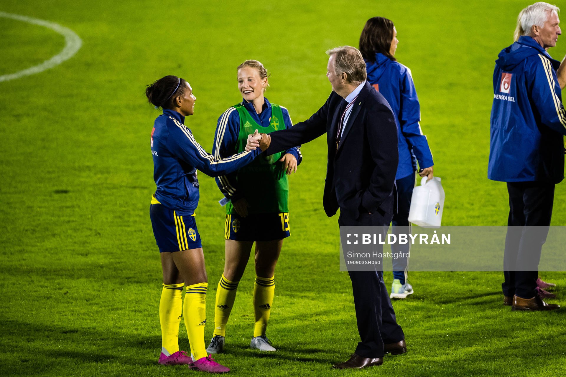 Madelen Janogy and Anna Anvegård of Sweden together  with