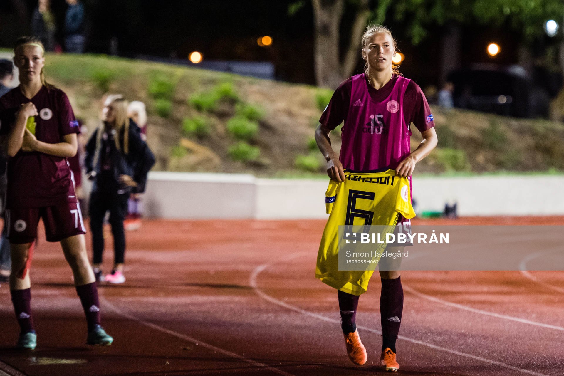 Ligita Tumane of Latvia celebrates when she gets Magdalena