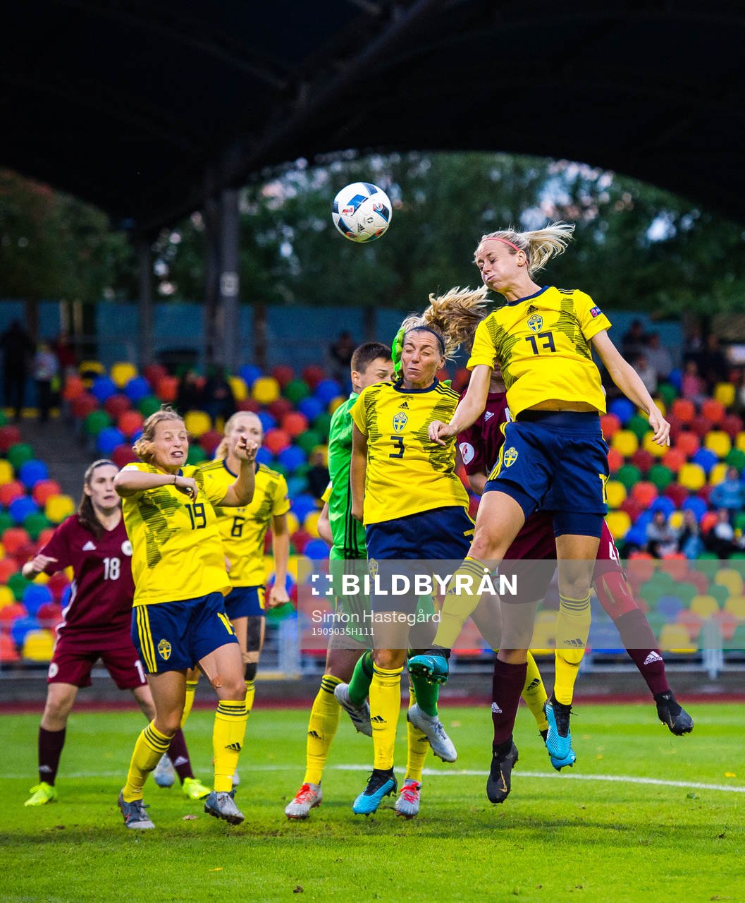 Anna Anvegård , Linda Sembrant and Amanda Ilestedt of
