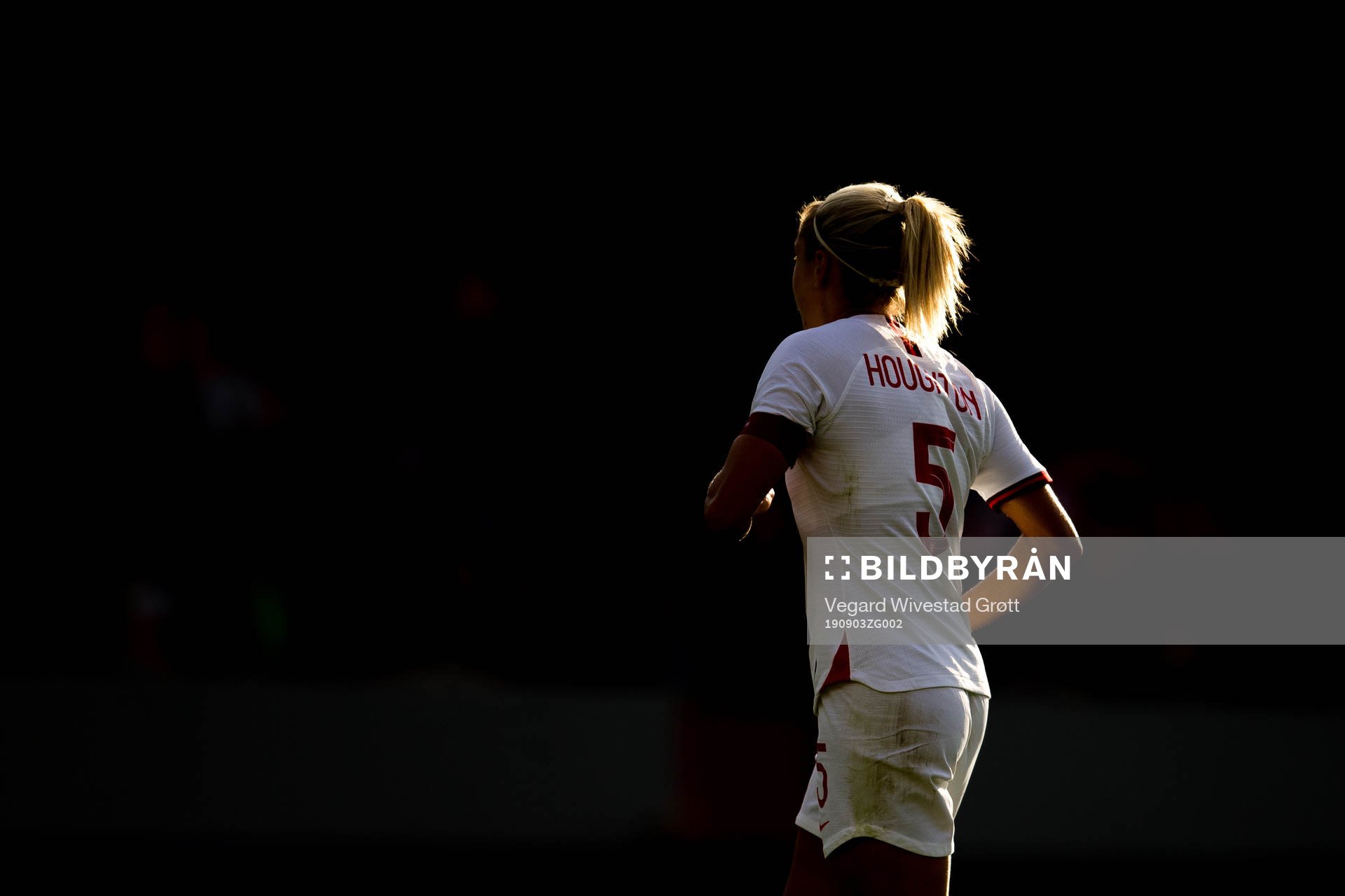 Steph Houghton of England during the women's international friendly football match between Norway and England on September 3, 2019 in Bergen.