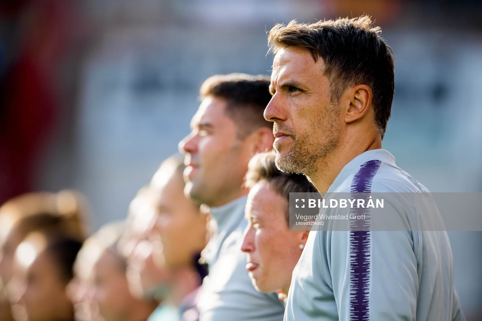Phil Neville, head coach of England