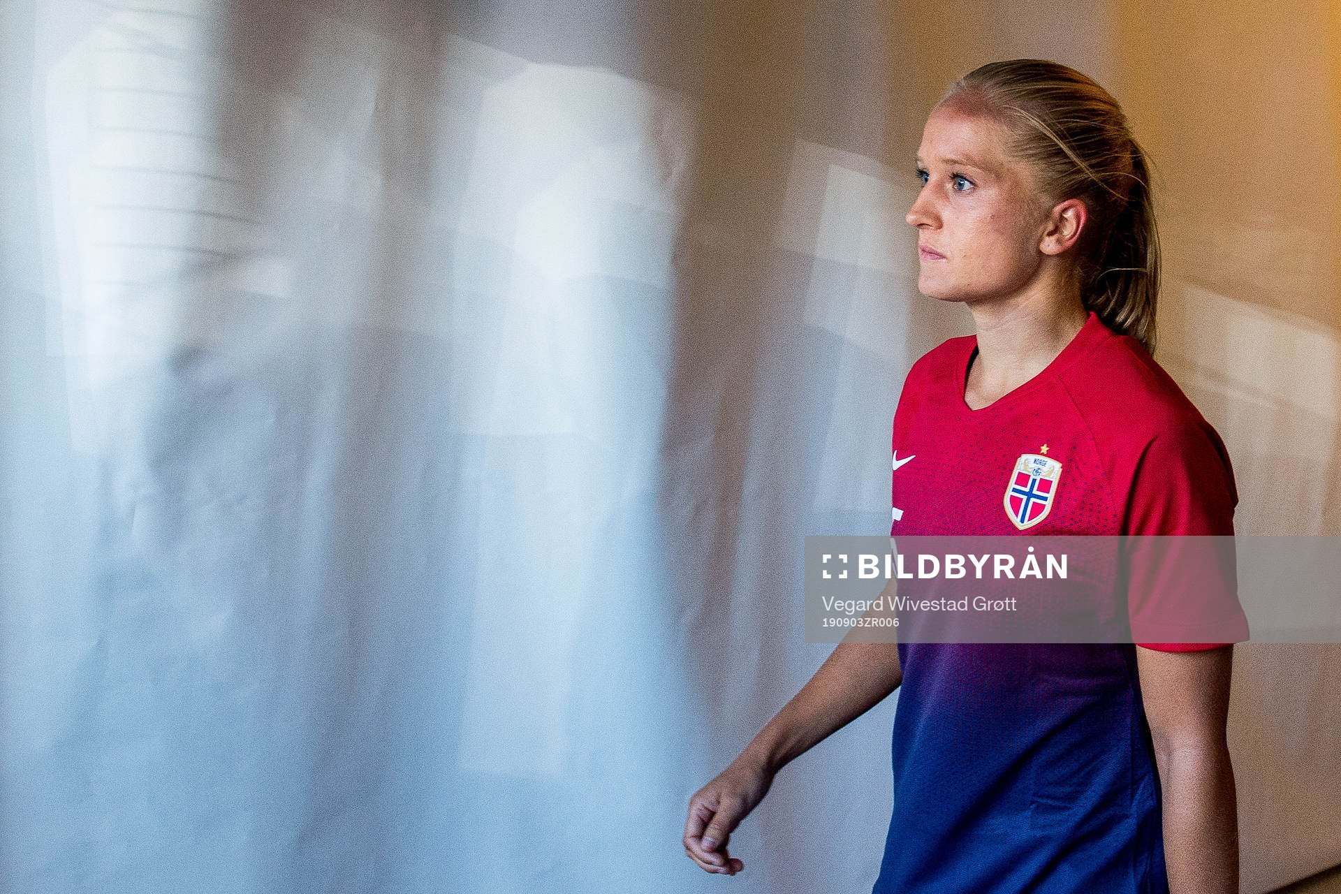 Amalie Eikeland of Norway at half time