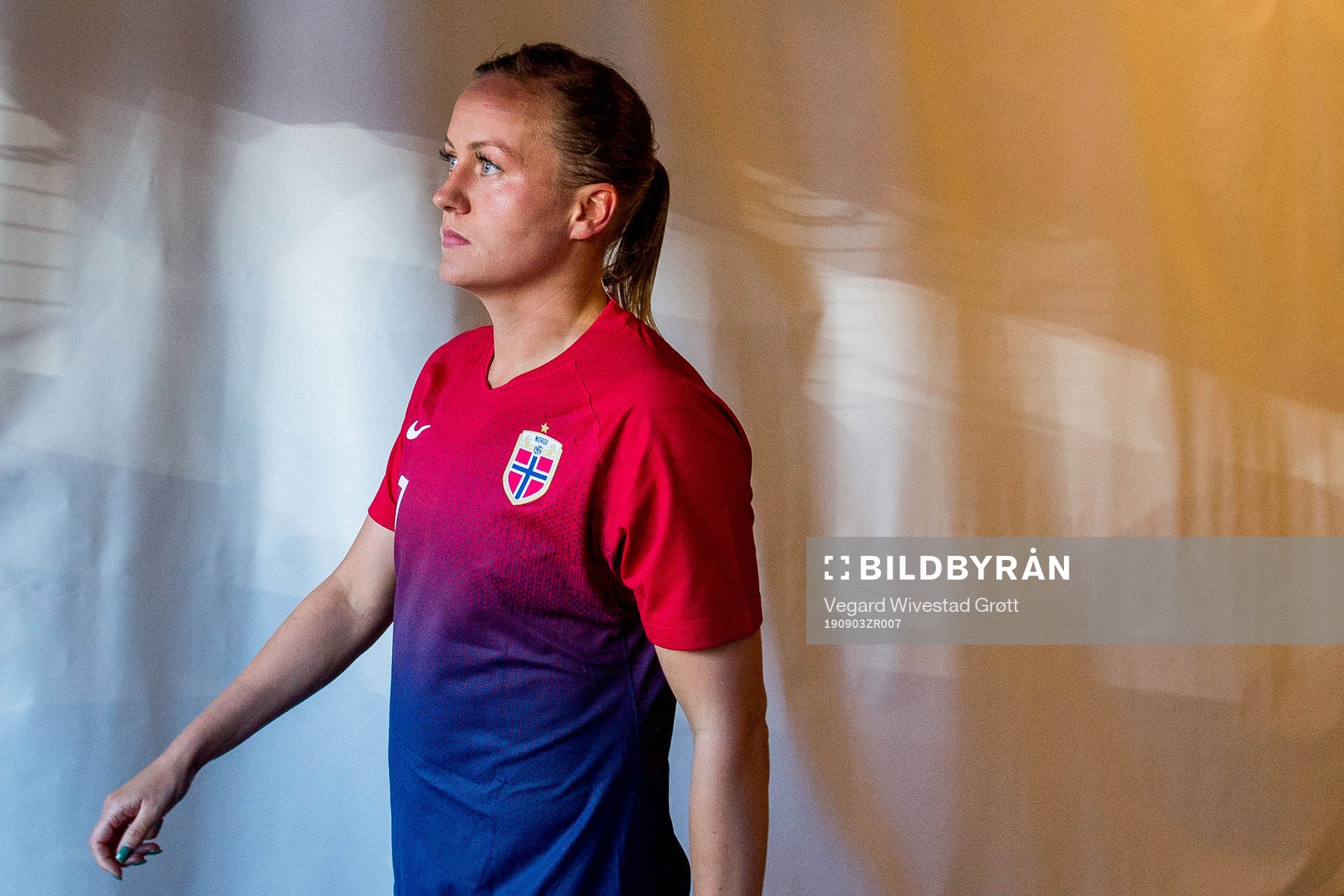 Kristine Minde of Norway at half time