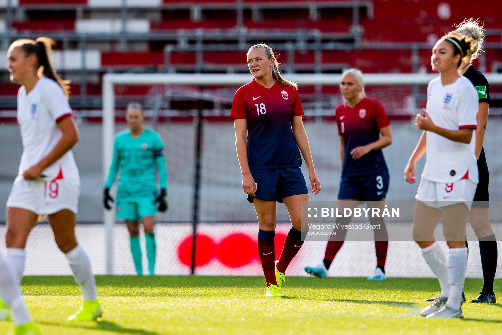 Frida Maanum of Norway looks dejected