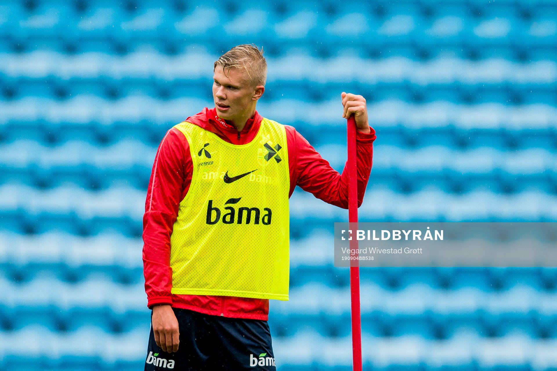 Erling Braut Haaland of Norway during a training session on September 4, 2019 in Oslo.
