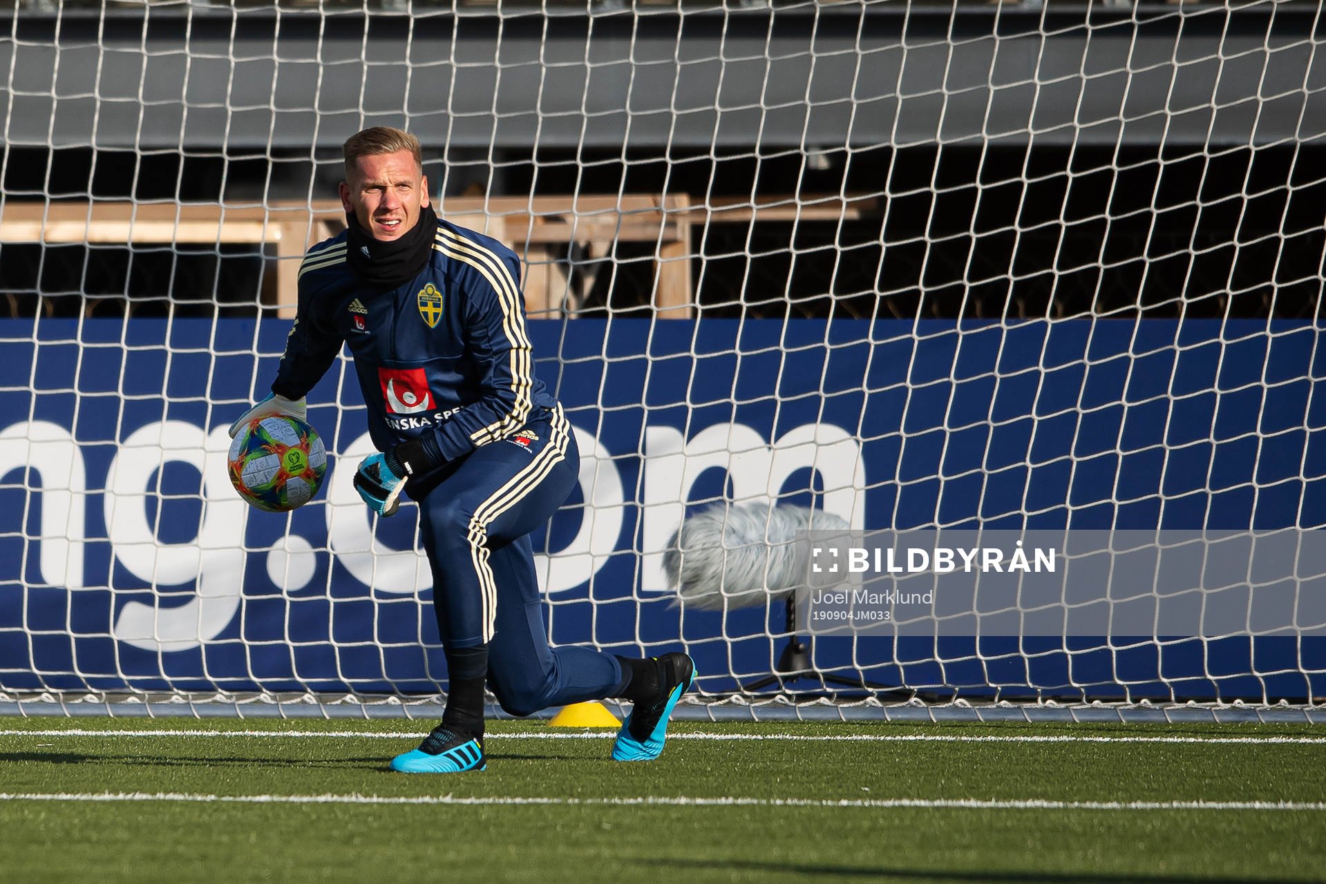 Robin Olsen of the Swedish national football team