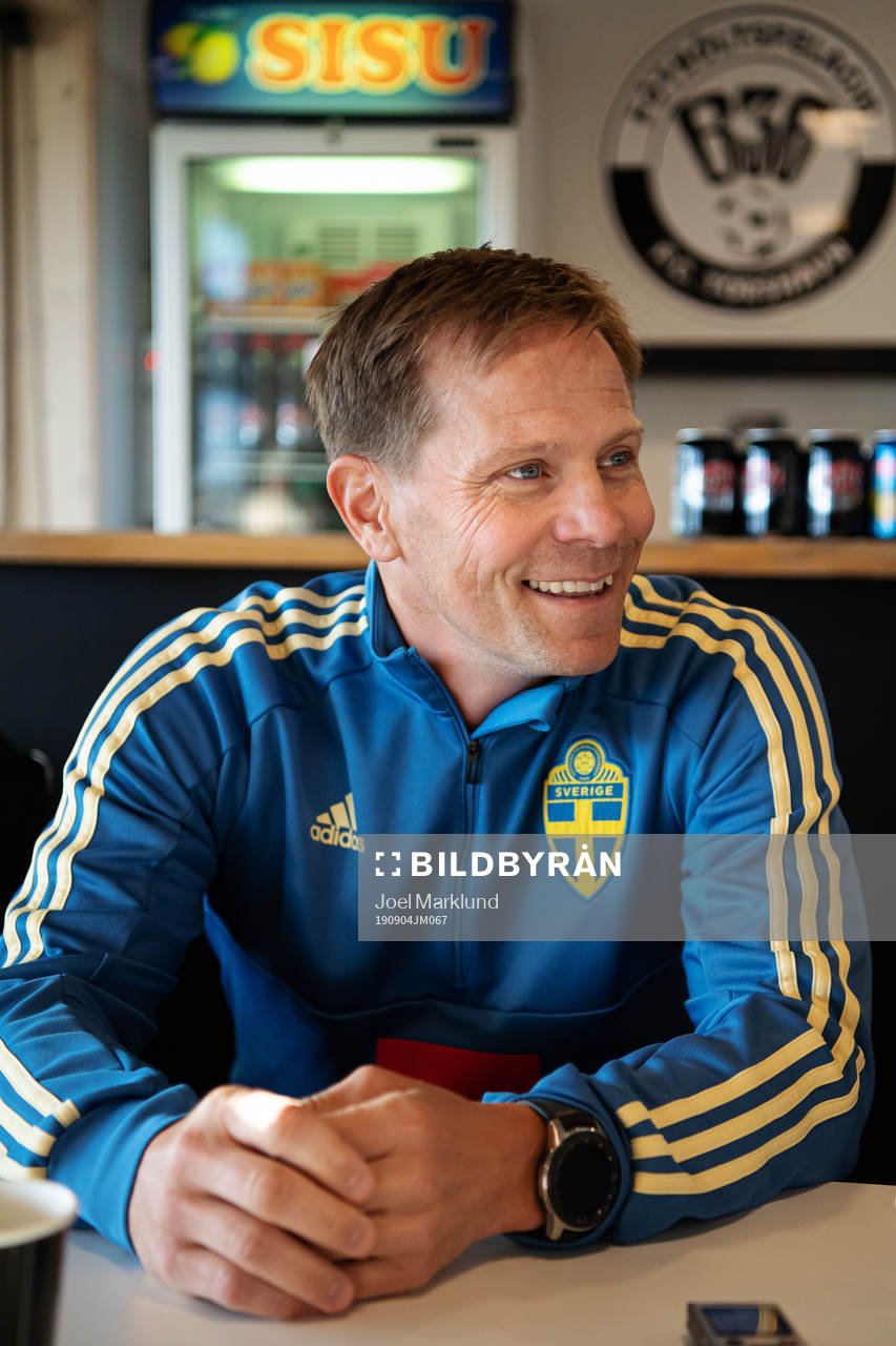 Scout Roger Sandberg of the Swedish national football team