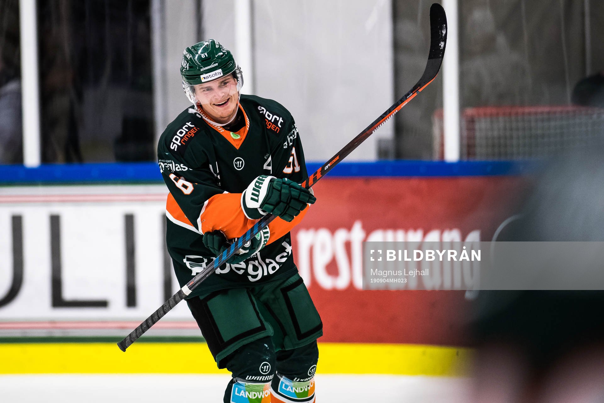 Kristianstads  Malte Sjögren jublar