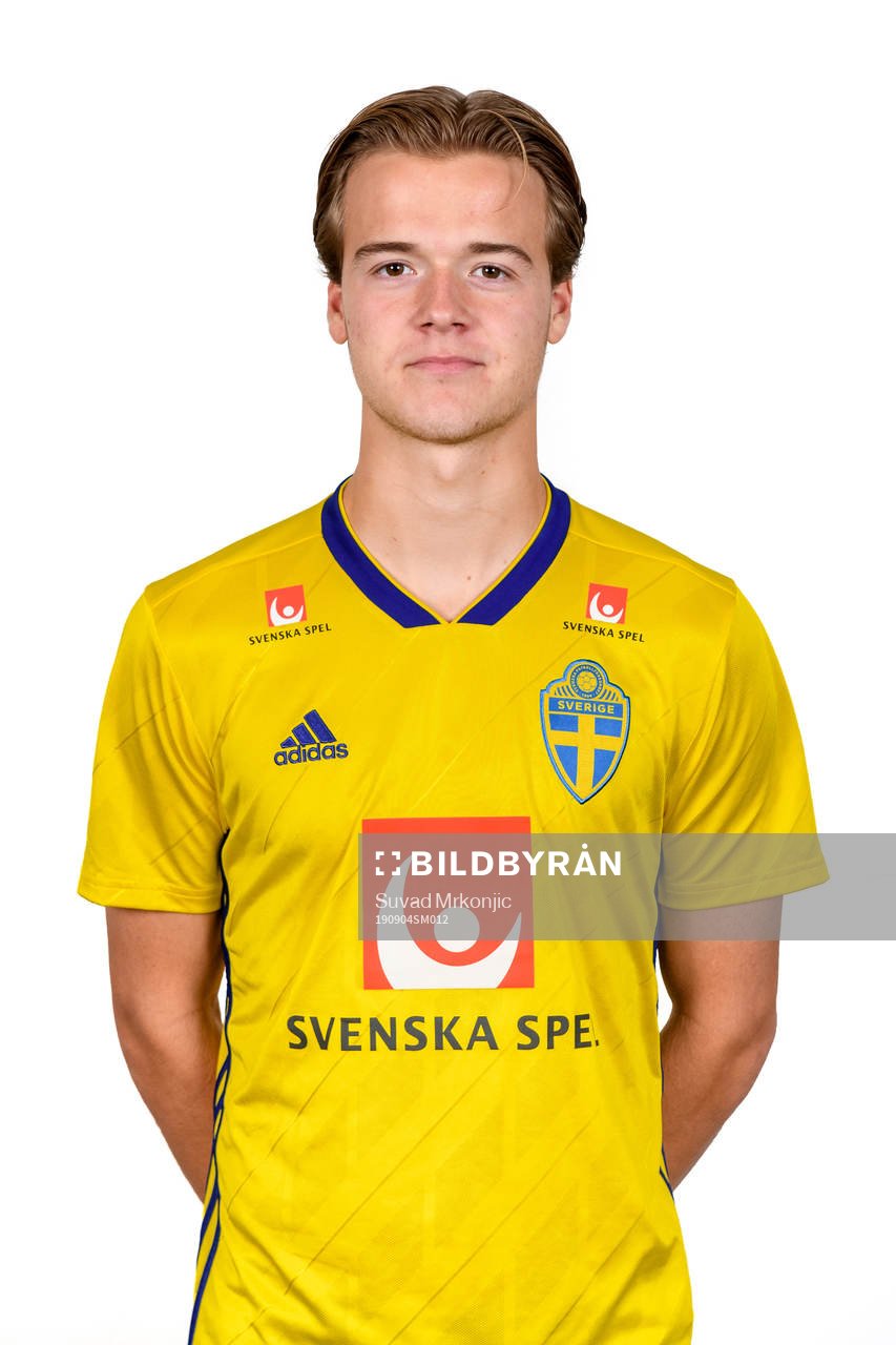 August Erlingmark of the Swedish Under-21 national football