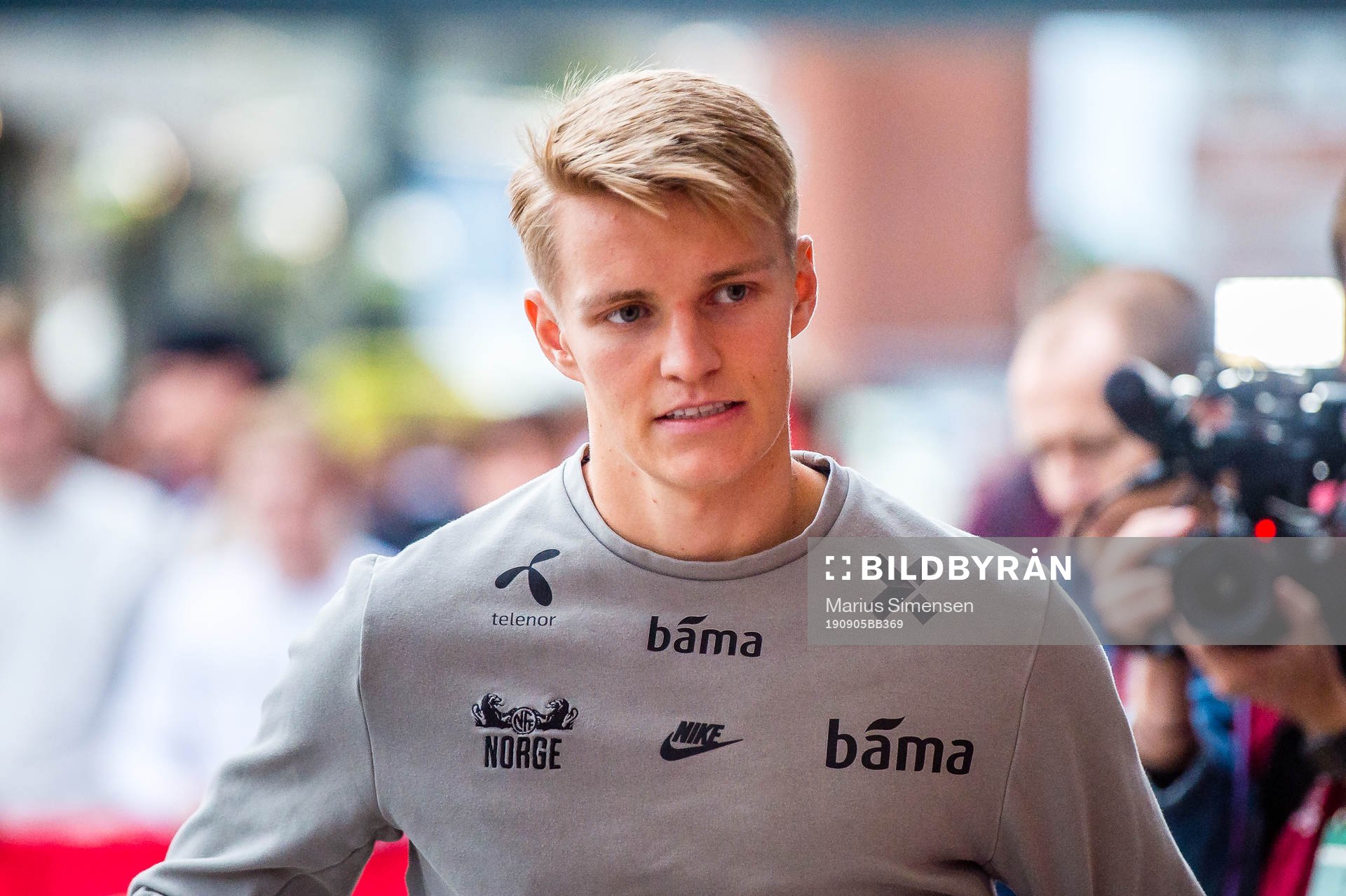 Martin Ødegaard of Norway arrives
