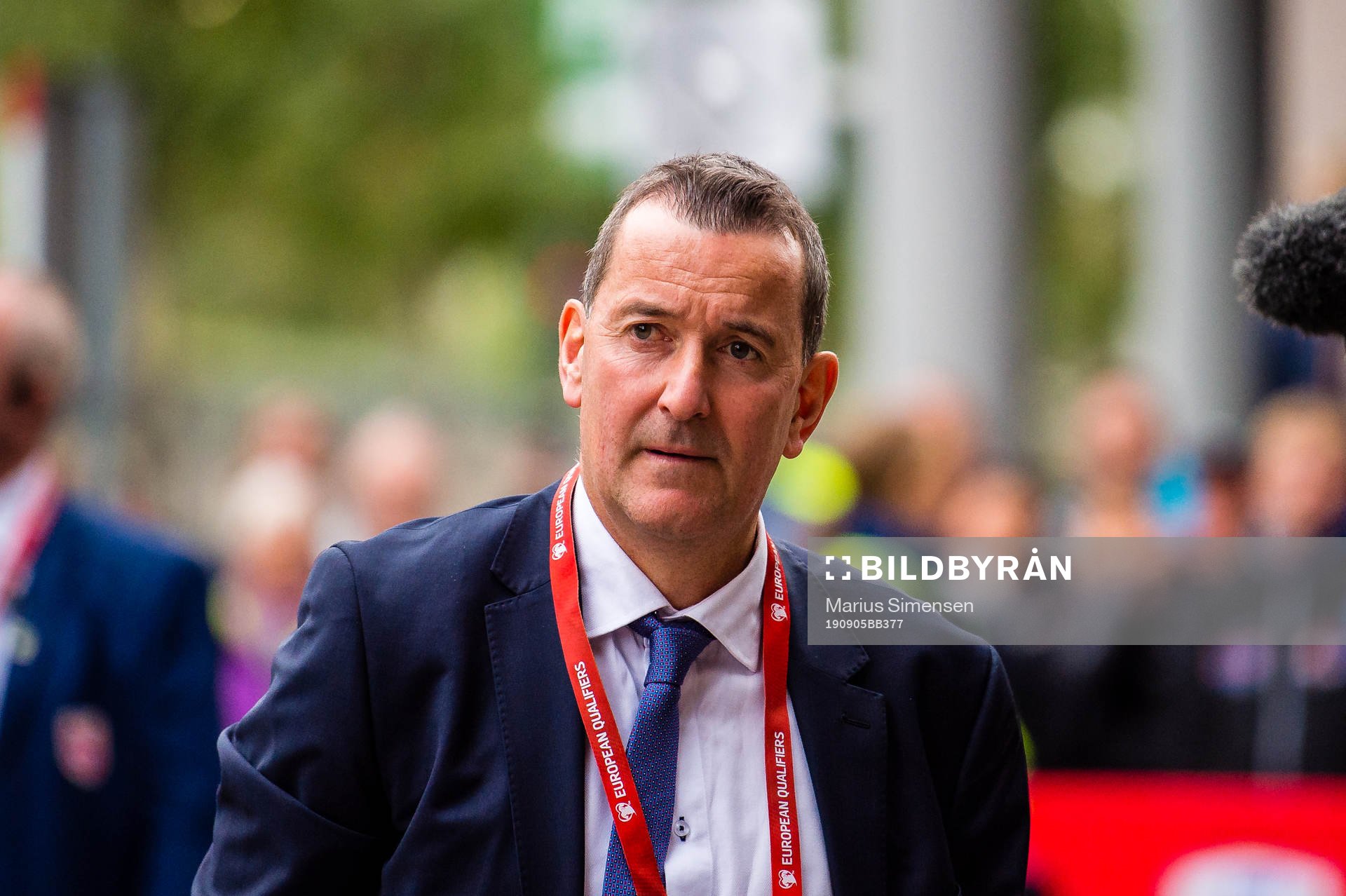 Per Joar Hansen, assistant coach of Norway, arrives