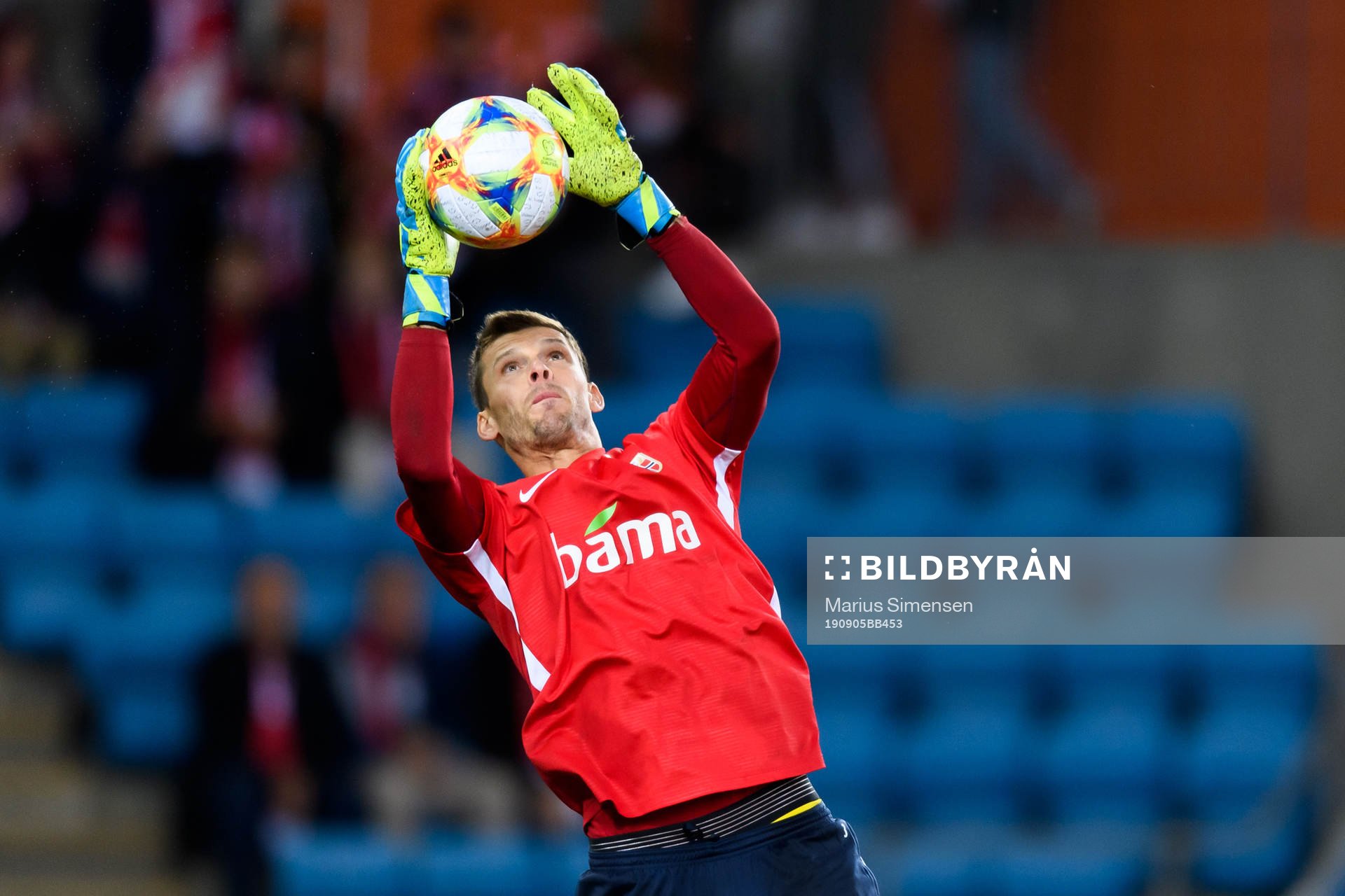 Goalkeeper Rune Almenning Jarstein of Norway