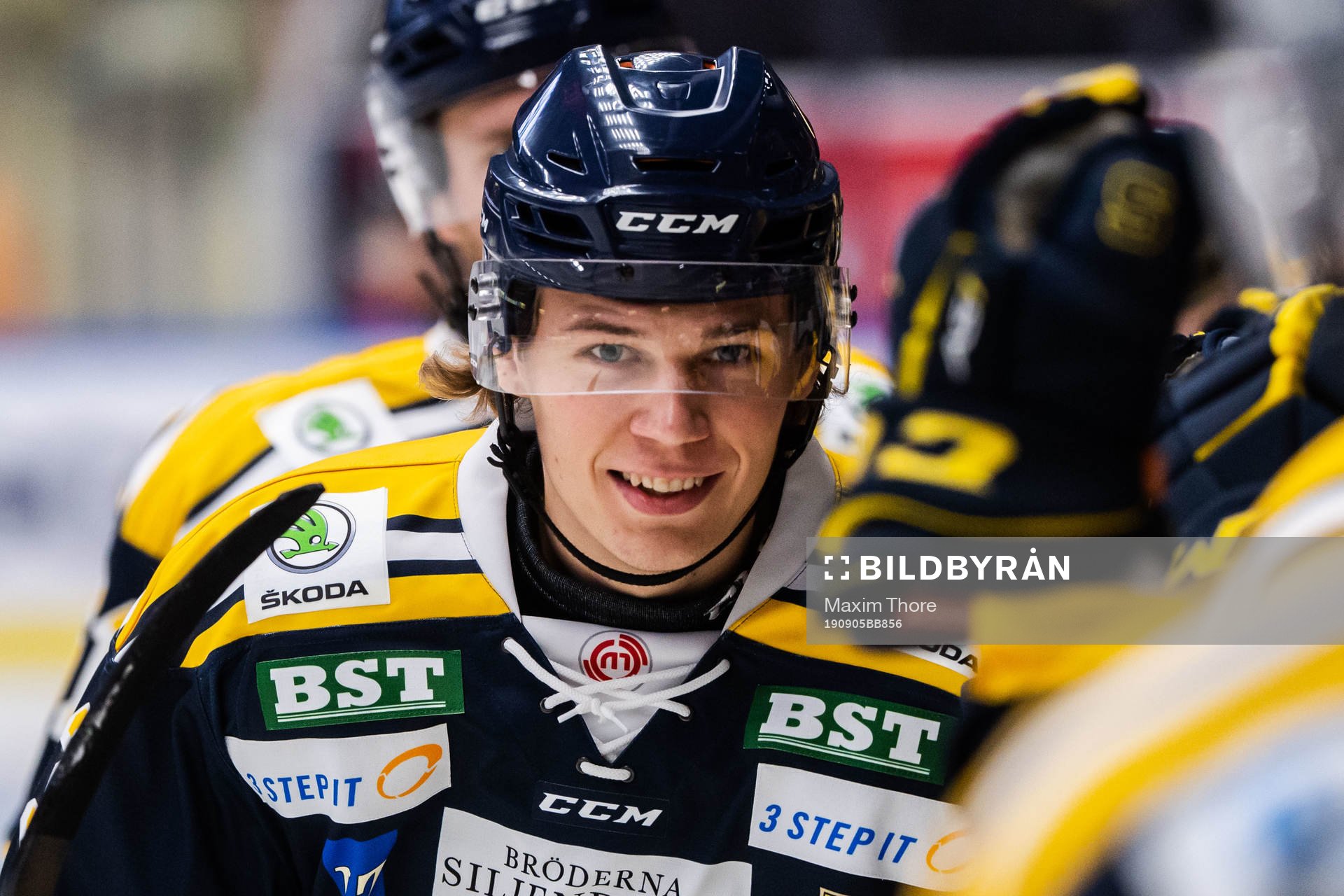 Södertäljes Måns Lindbäck jublar