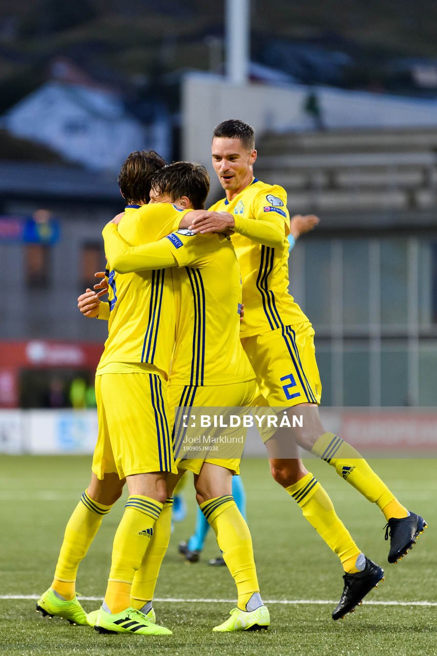 Albin Ekdal, Victor Nilsson Lindelöf and Mikael Lustig