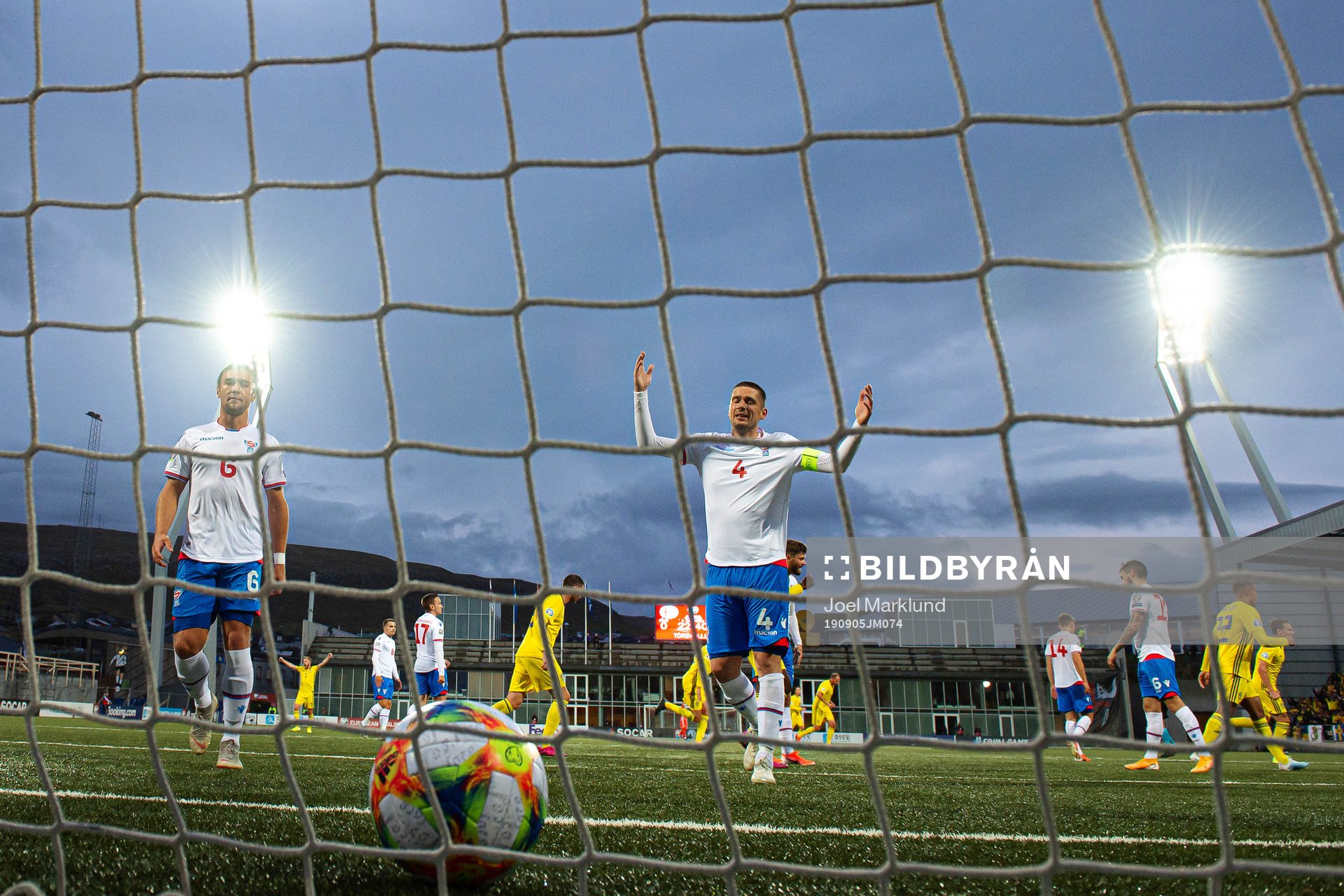 Hallur Hansson and Atli Gregersen of Faroe Islands look