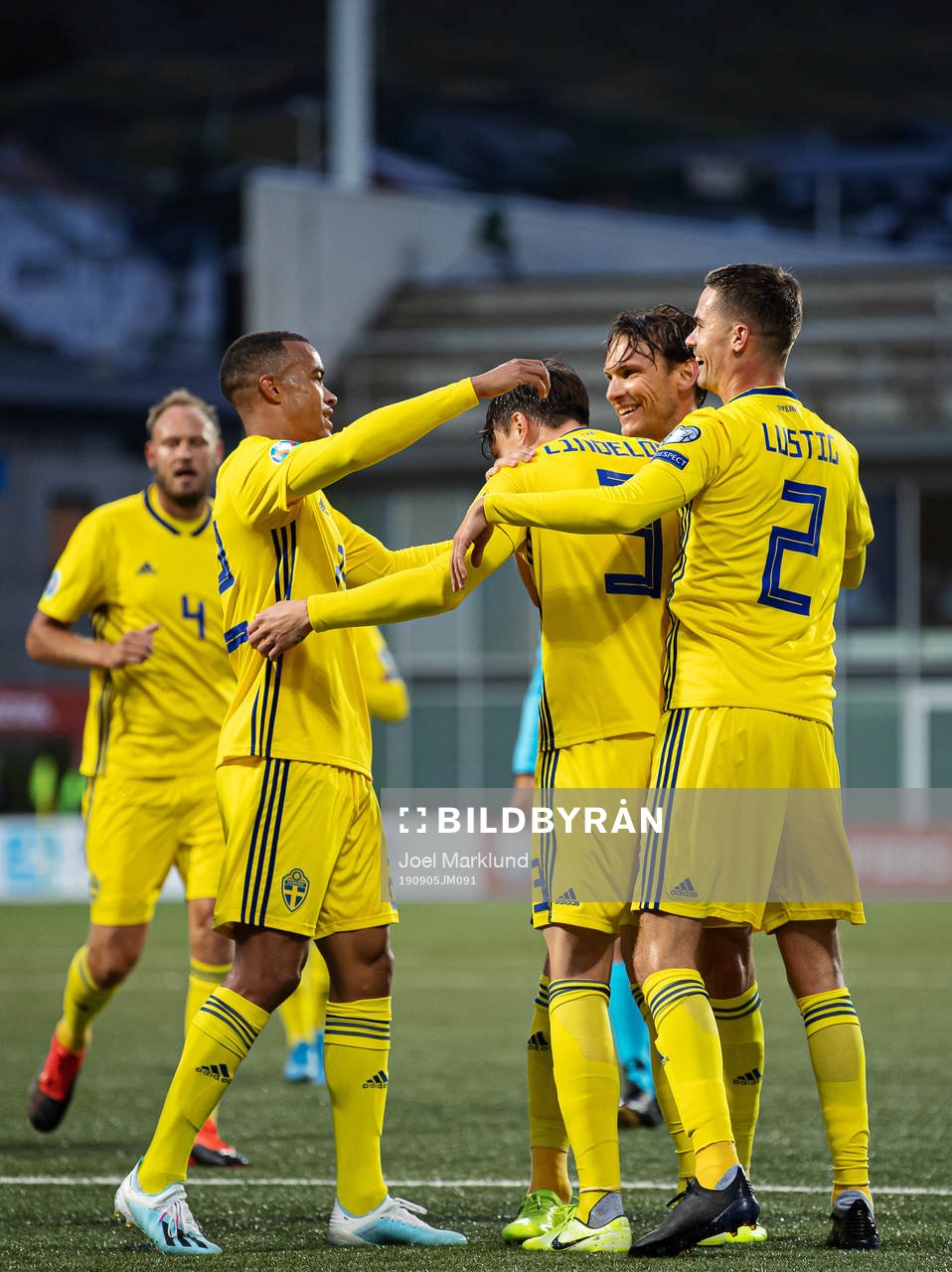 Robin Quaison, Victor Nilsson Lindelöf, Albin Ekdal and