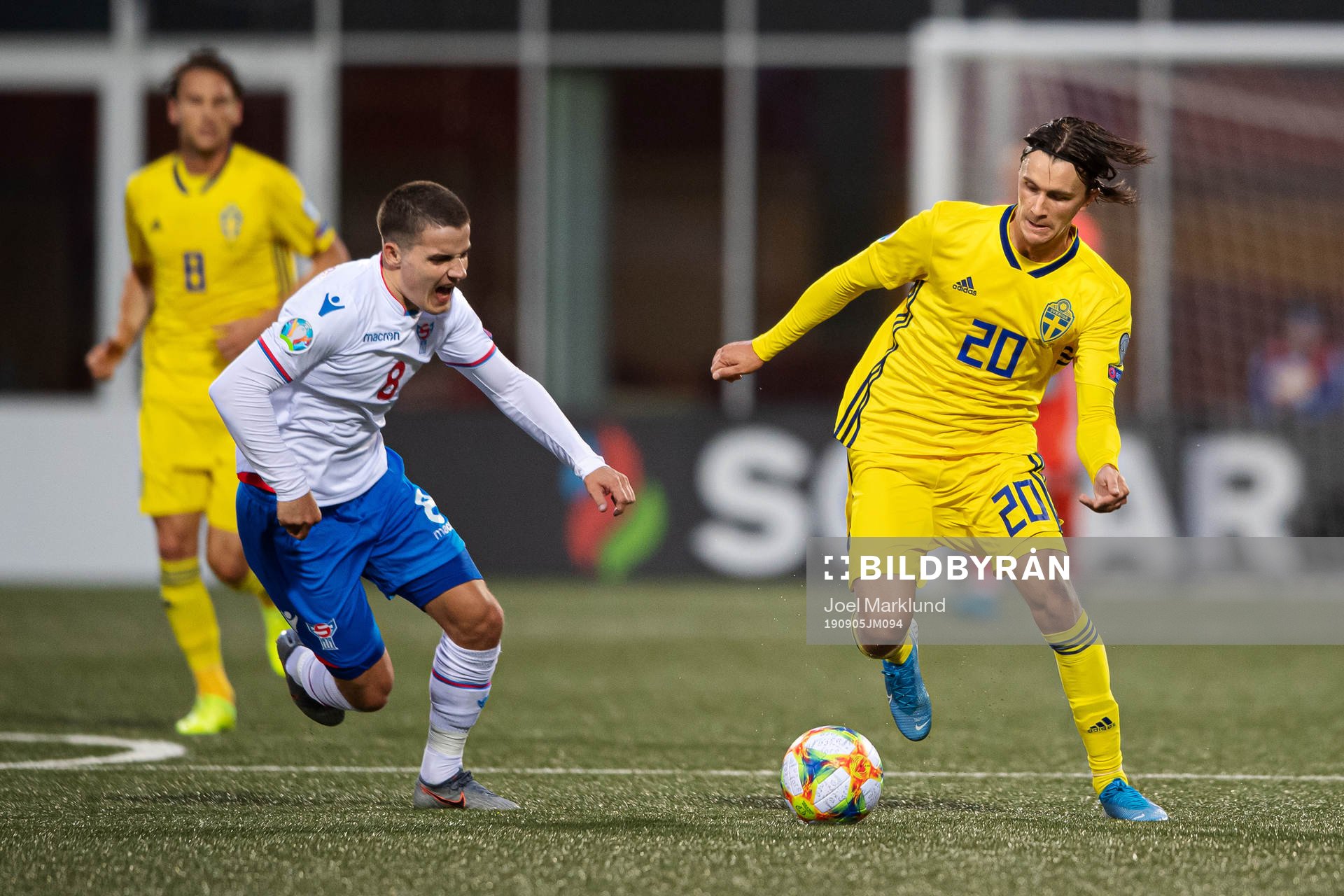 Brandur Hendriksson of Faroe Islands and Kristoffer Olsson