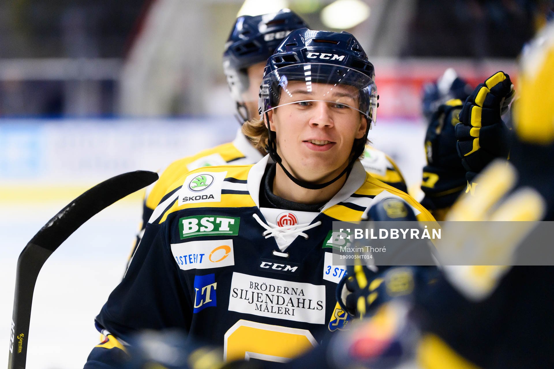 Södertäljes Måns Lindbäck jublar