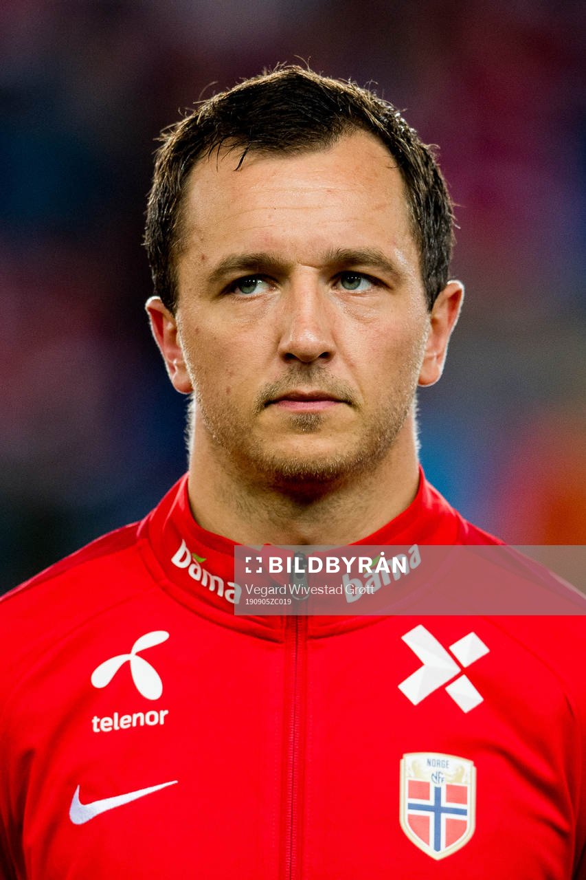 Even Hovland of Norway ahead of the UEFA Euro Qualifier football match between Norway and Malta on September 5, 2019 in Oslo.