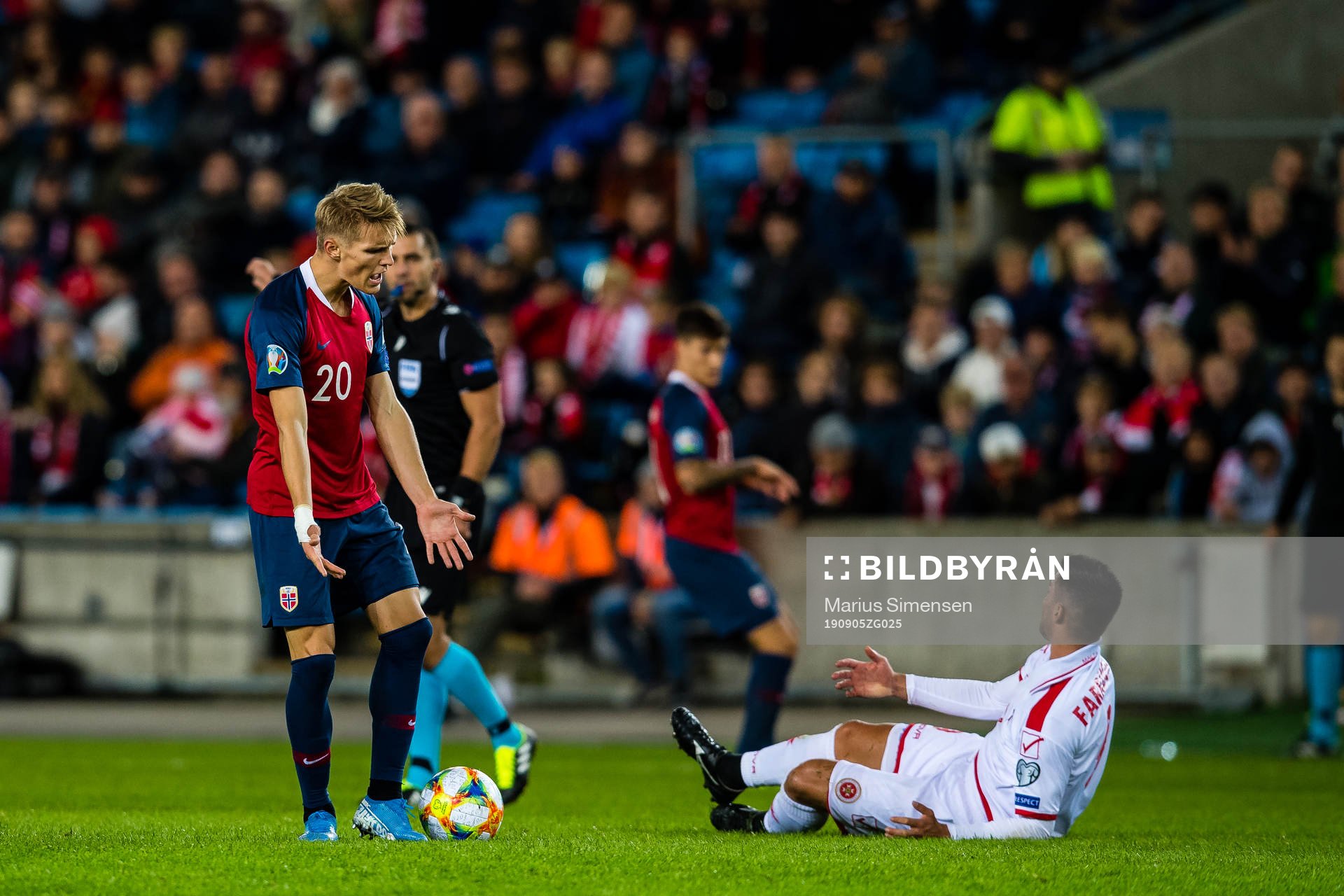 Martin Ødegaard of Norway reacts