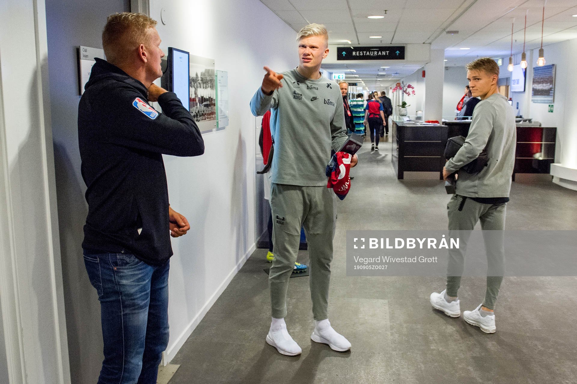 Alf-Inge Haaland, Erling Braut Haaland and Martin Ødegaard