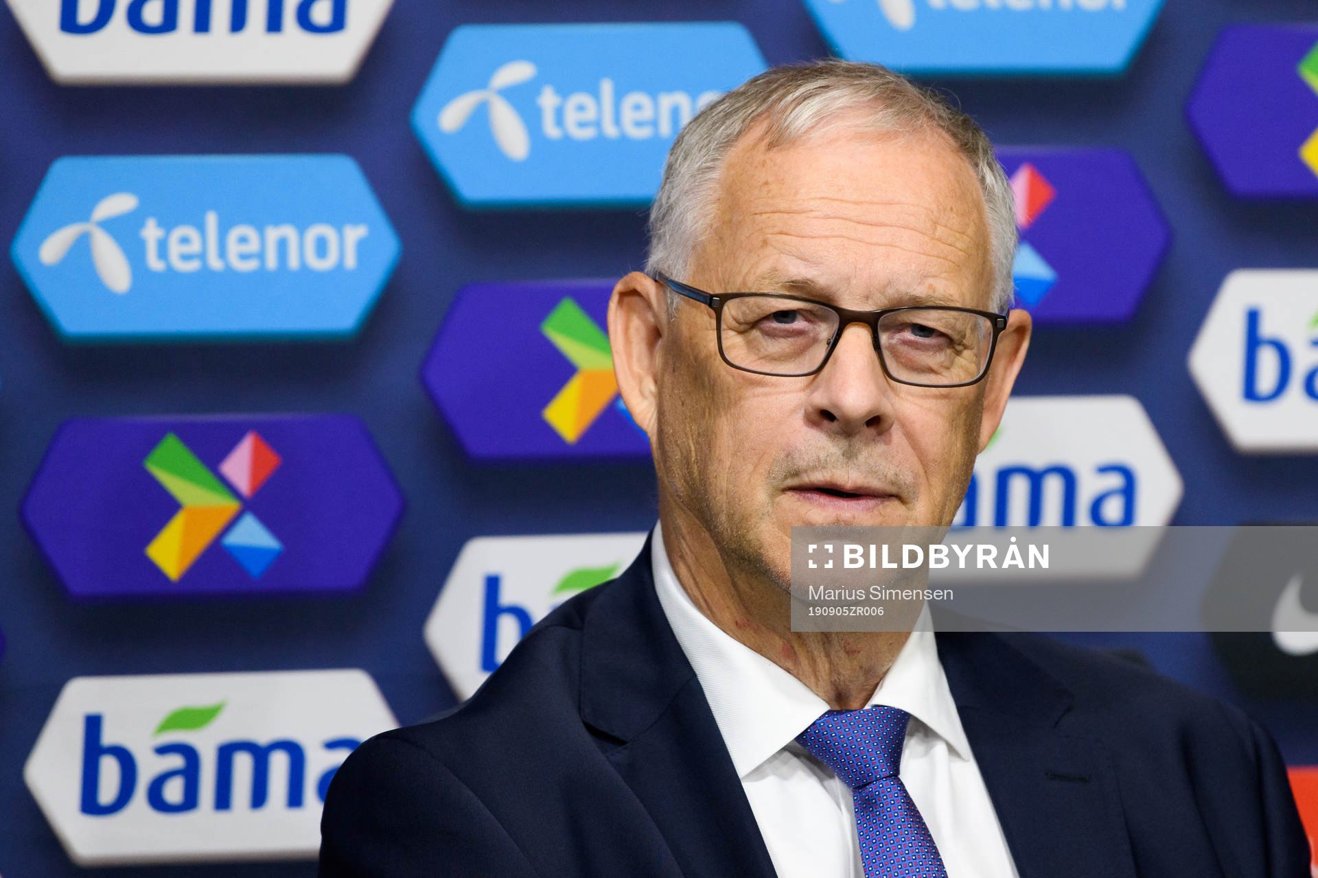 Lars Lagerbäck, head coach of Norway