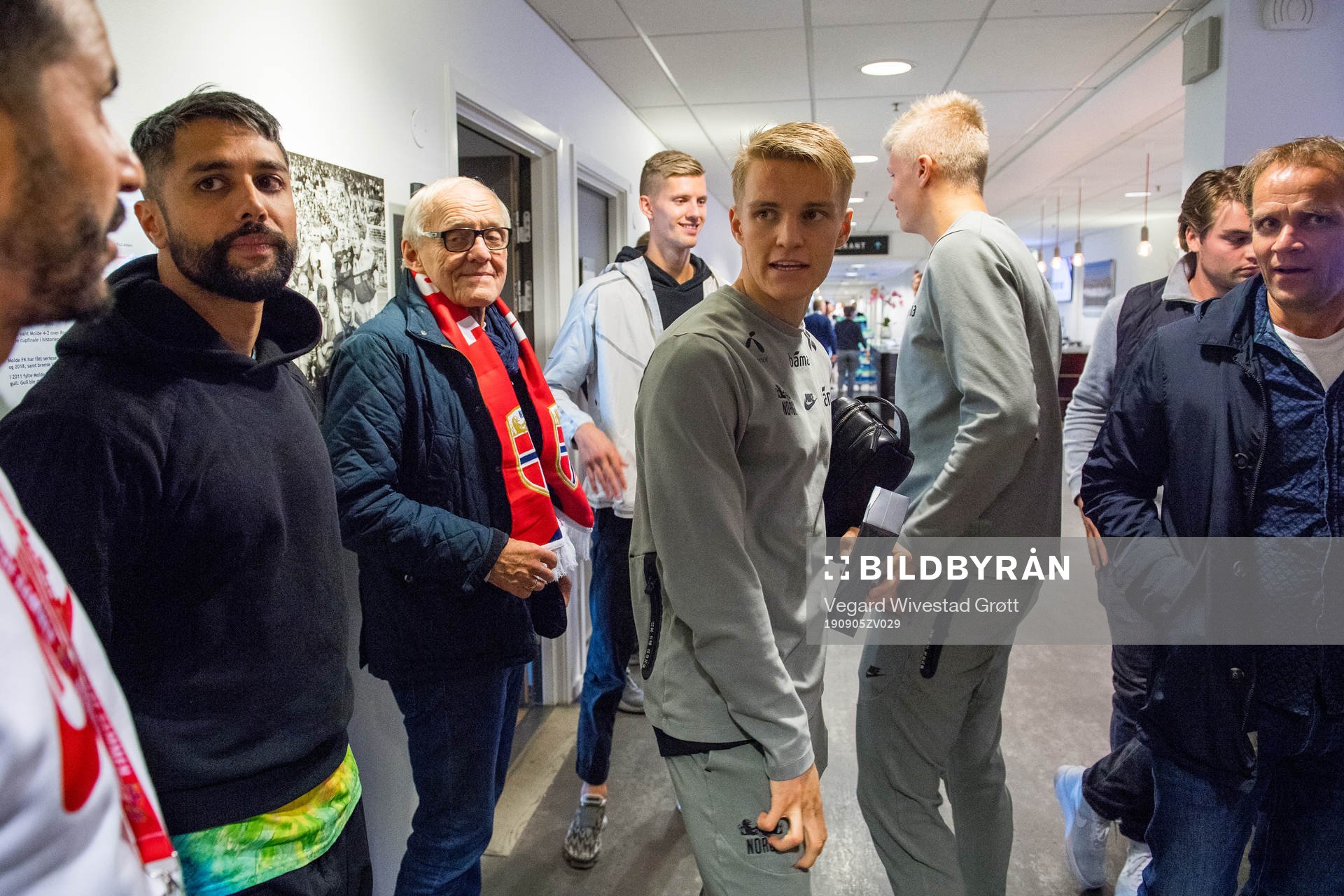 Chirag from the rap duo Karpe, Martin Ødegaard of Norway
