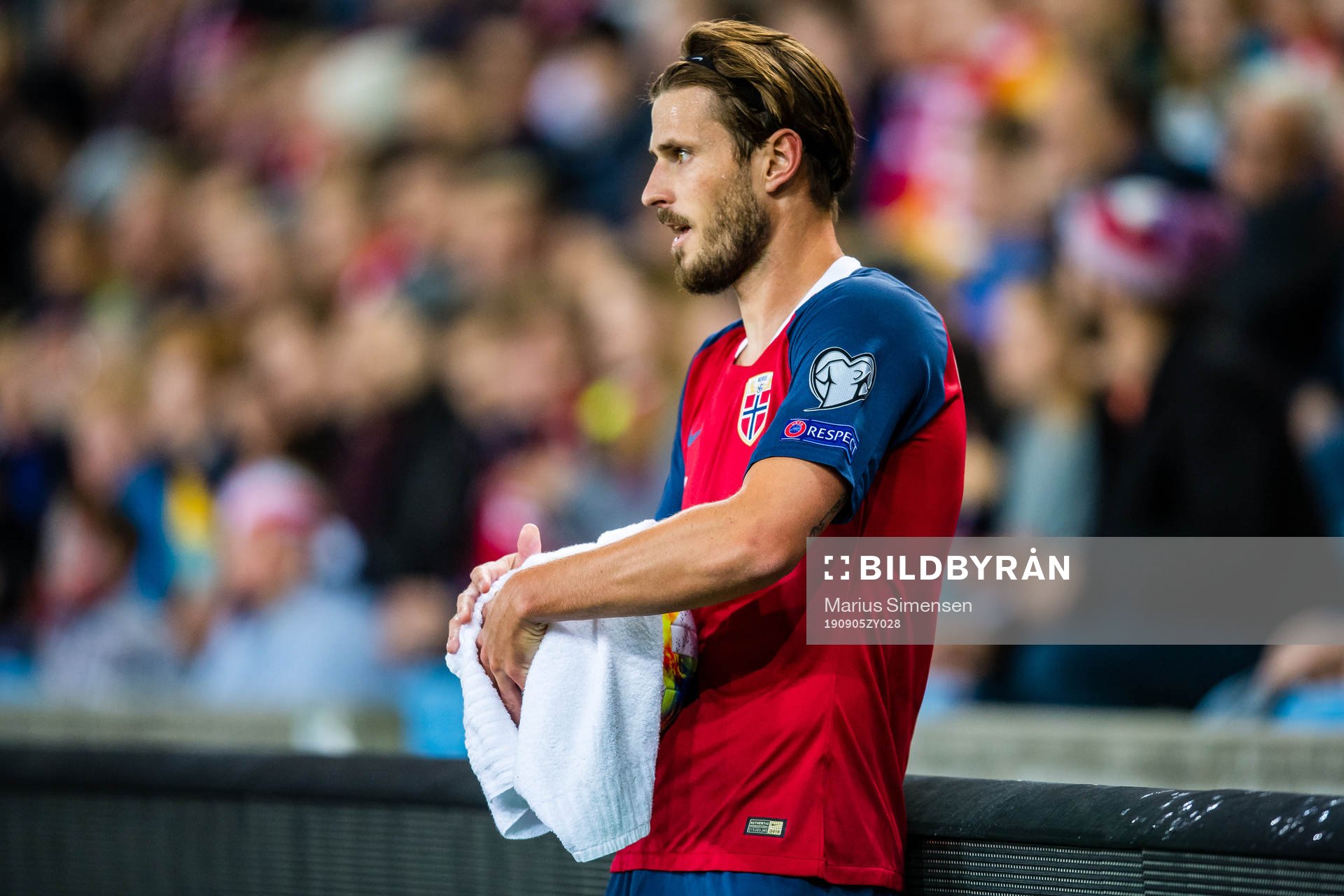 Håvard Nordtveit of Norway during the UEFA Euro qualifier football match between Norway and Malta on September 5, 2019 in Oslo.