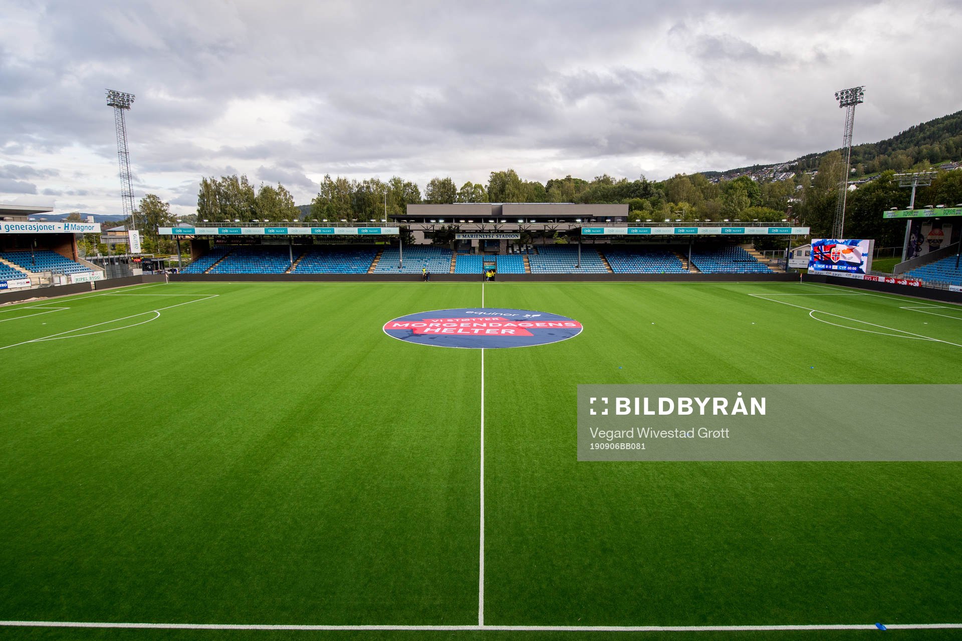 General view of Marienlyst stadion