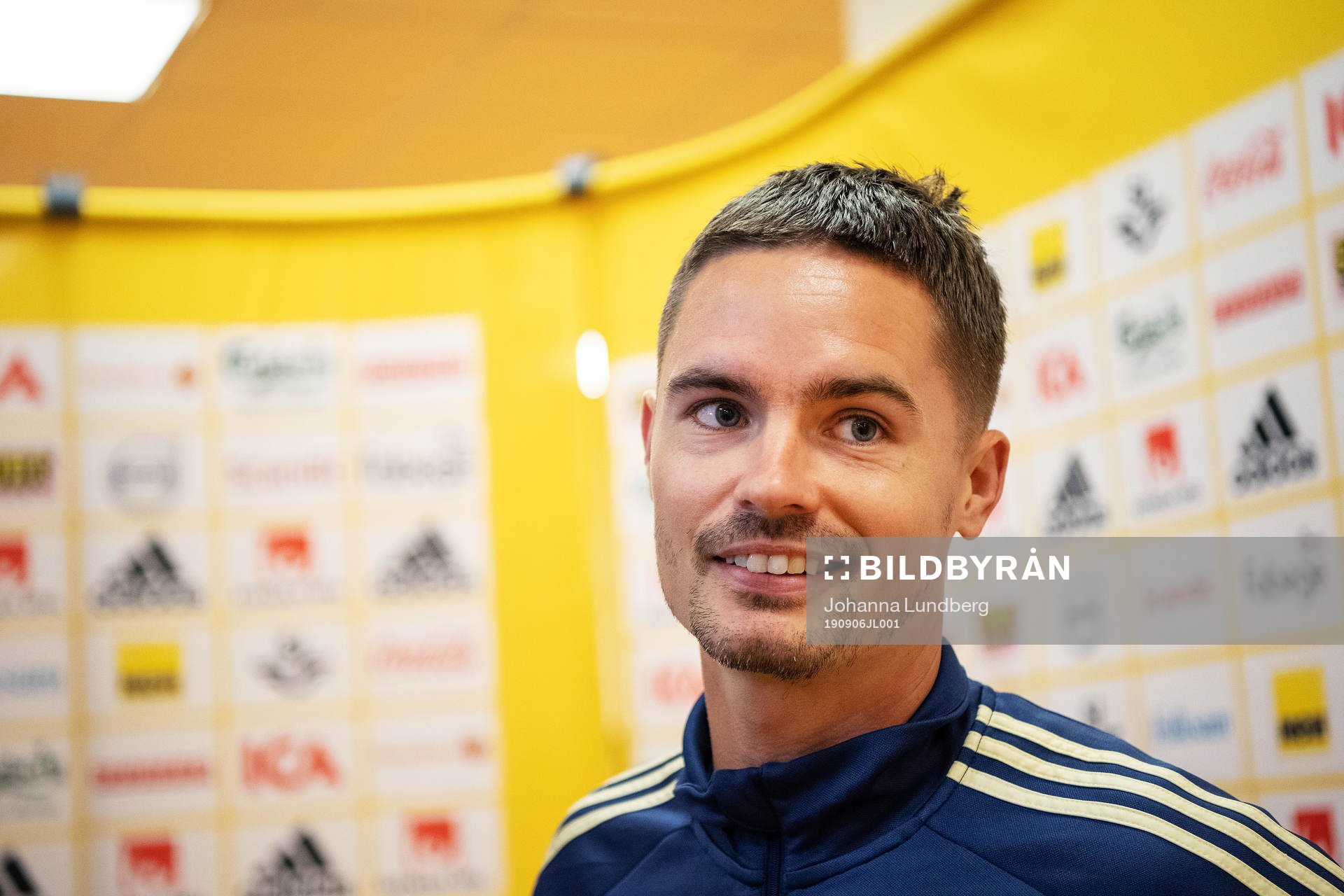 Mikael Lustig of the Swedish national football team