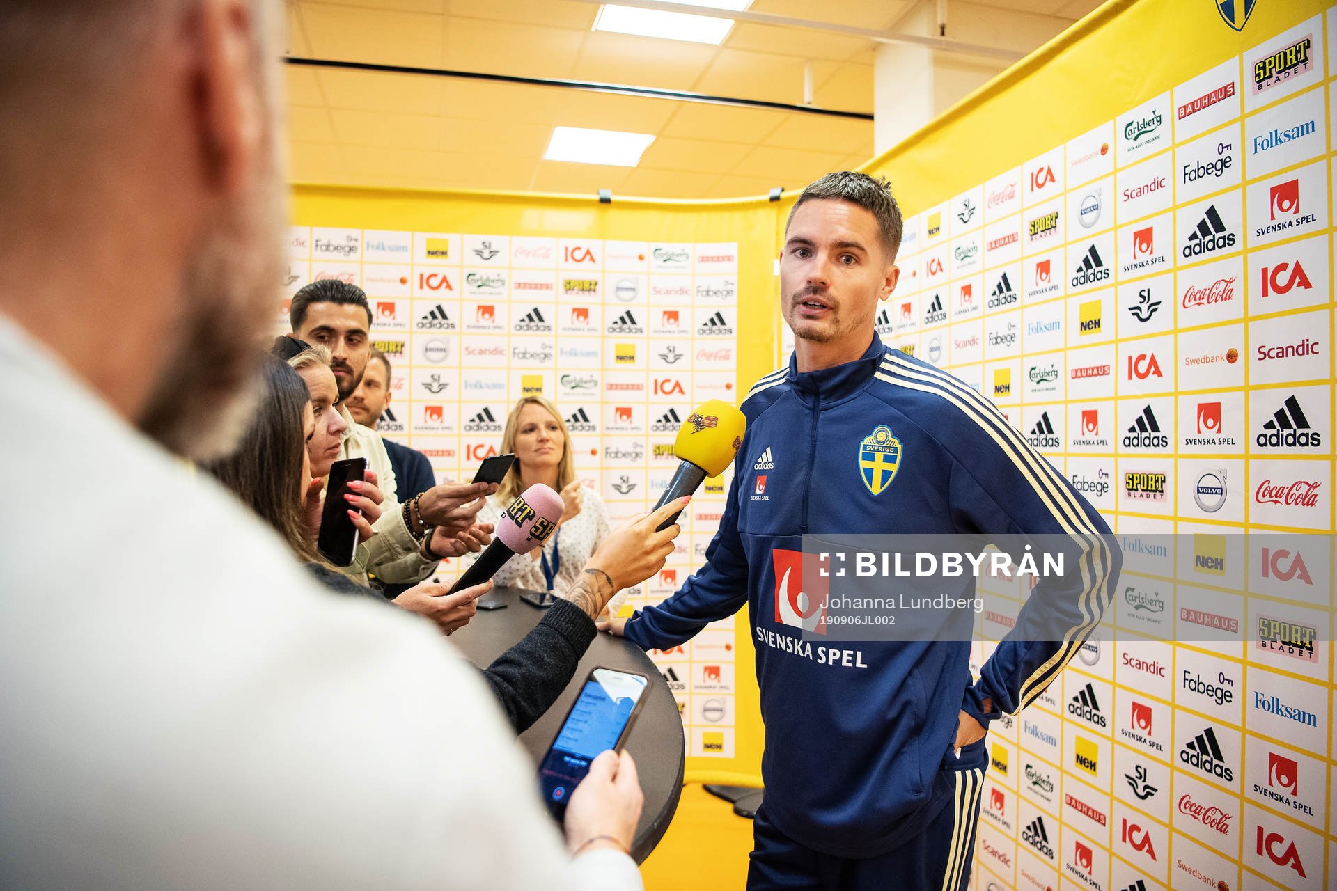 Mikael Lustig of the Swedish national football team