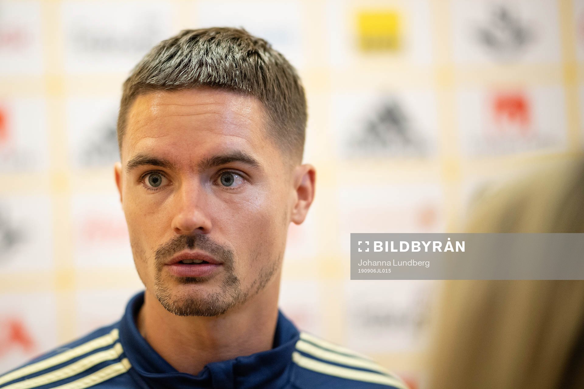 Mikael Lustig of the Swedish national football team