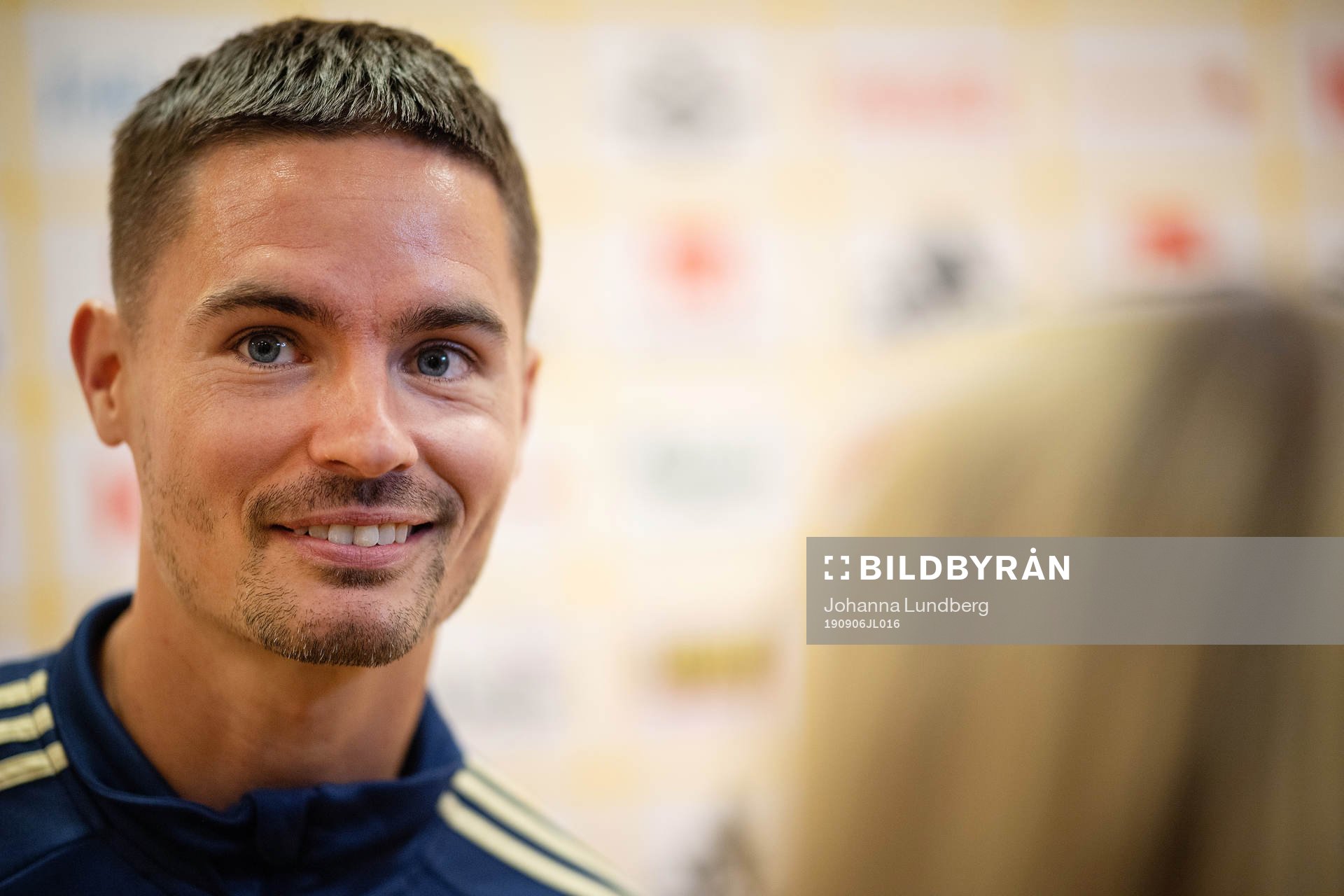 Mikael Lustig of the Swedish national football team